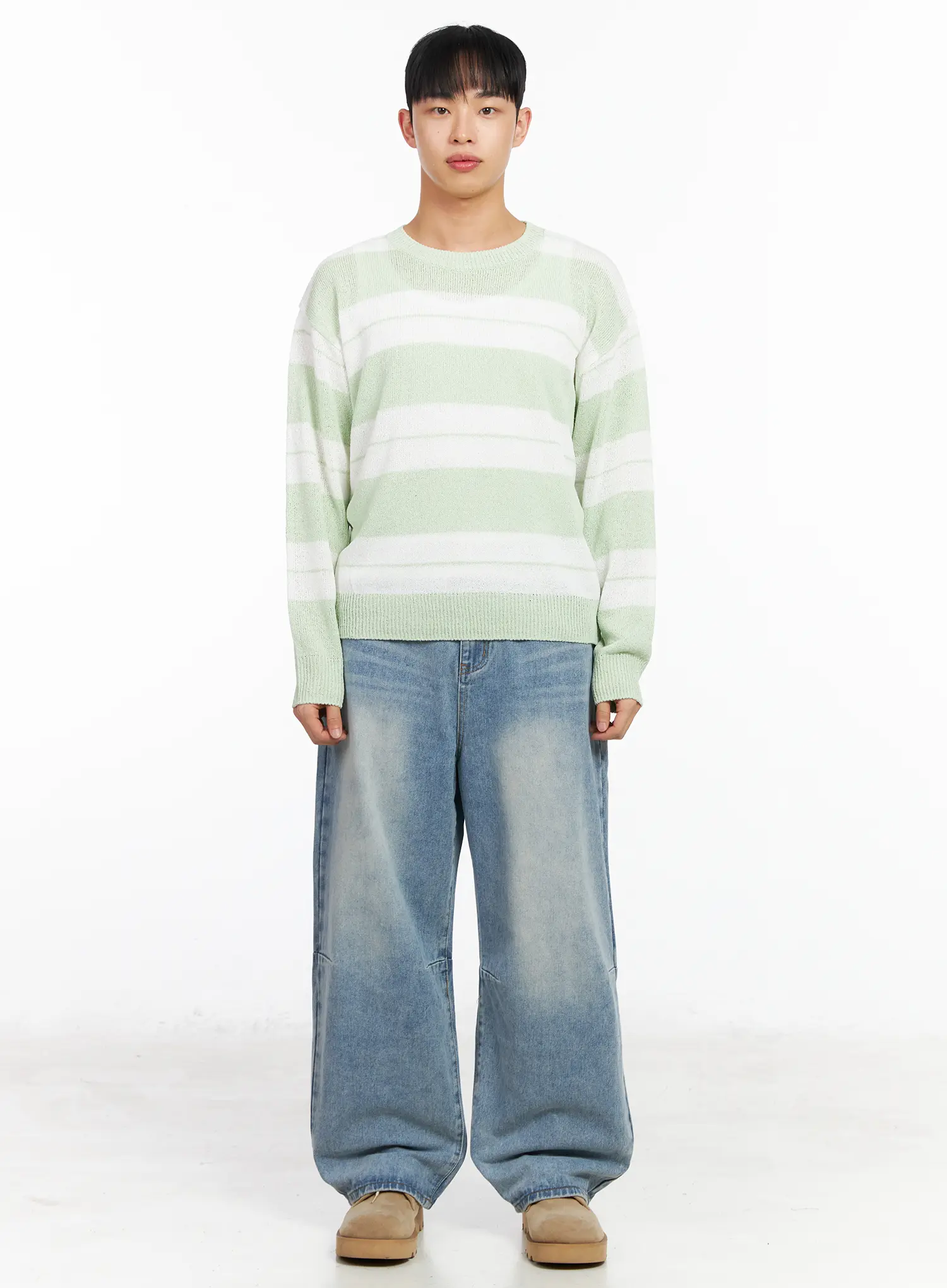 Men's Wide Leg Casual Jeans IA502 - Image 4