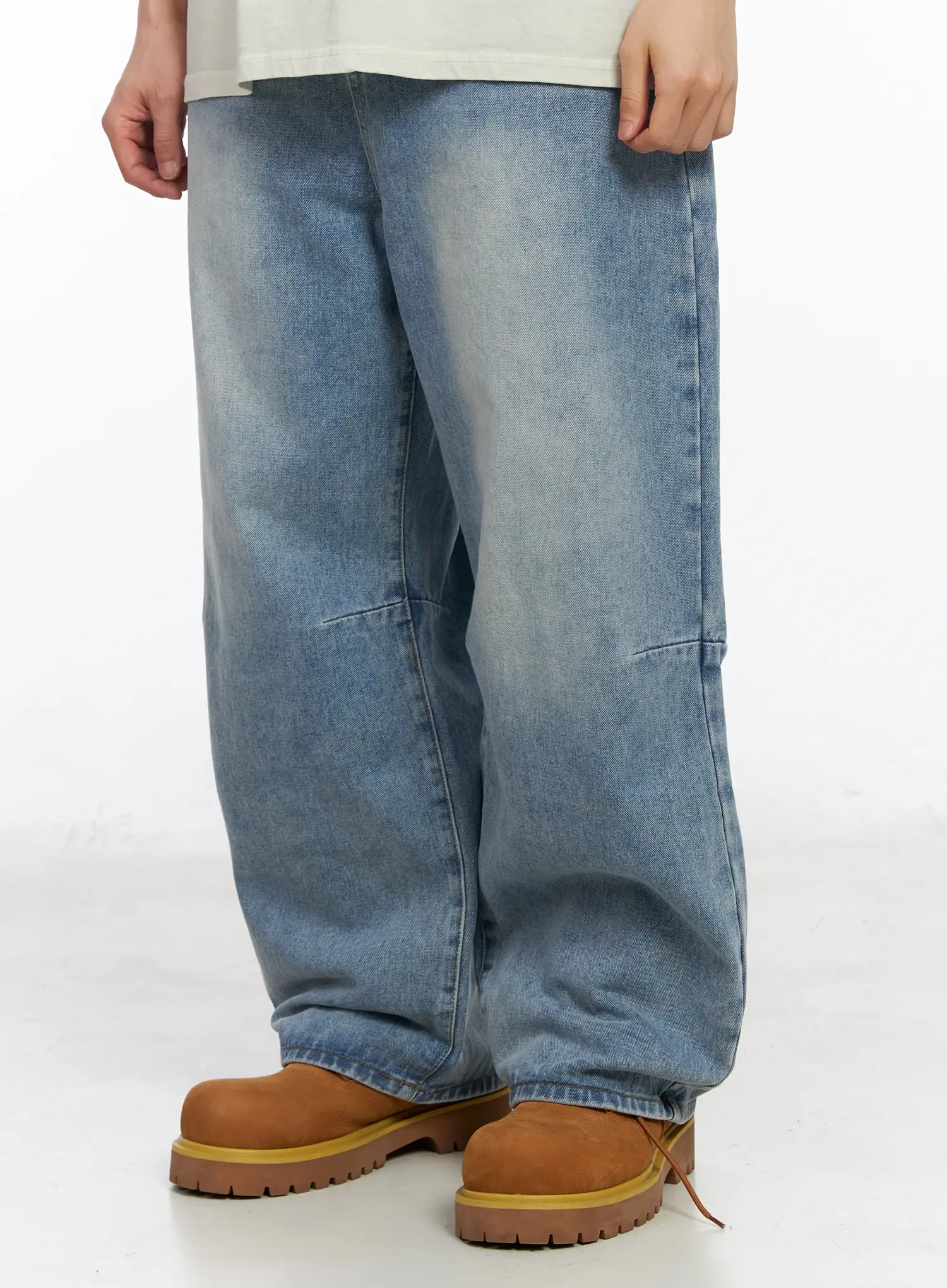 Men's Wide Leg Casual Jeans IA502 - Image 5