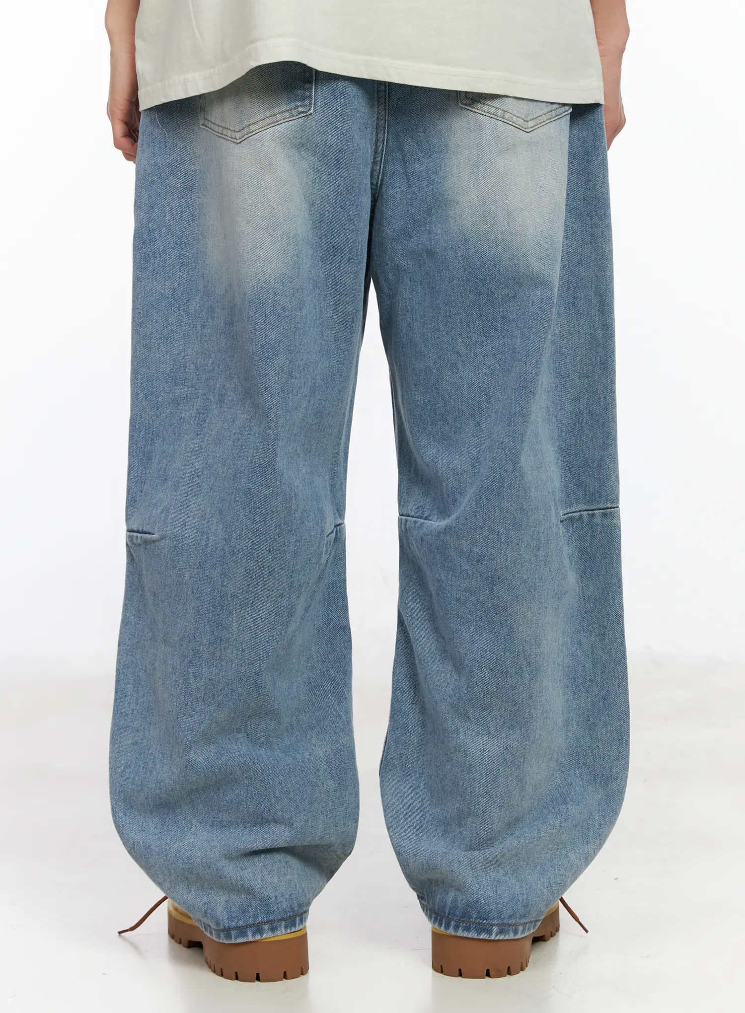 Men's Wide Leg Casual Jeans IA502 - Image 7