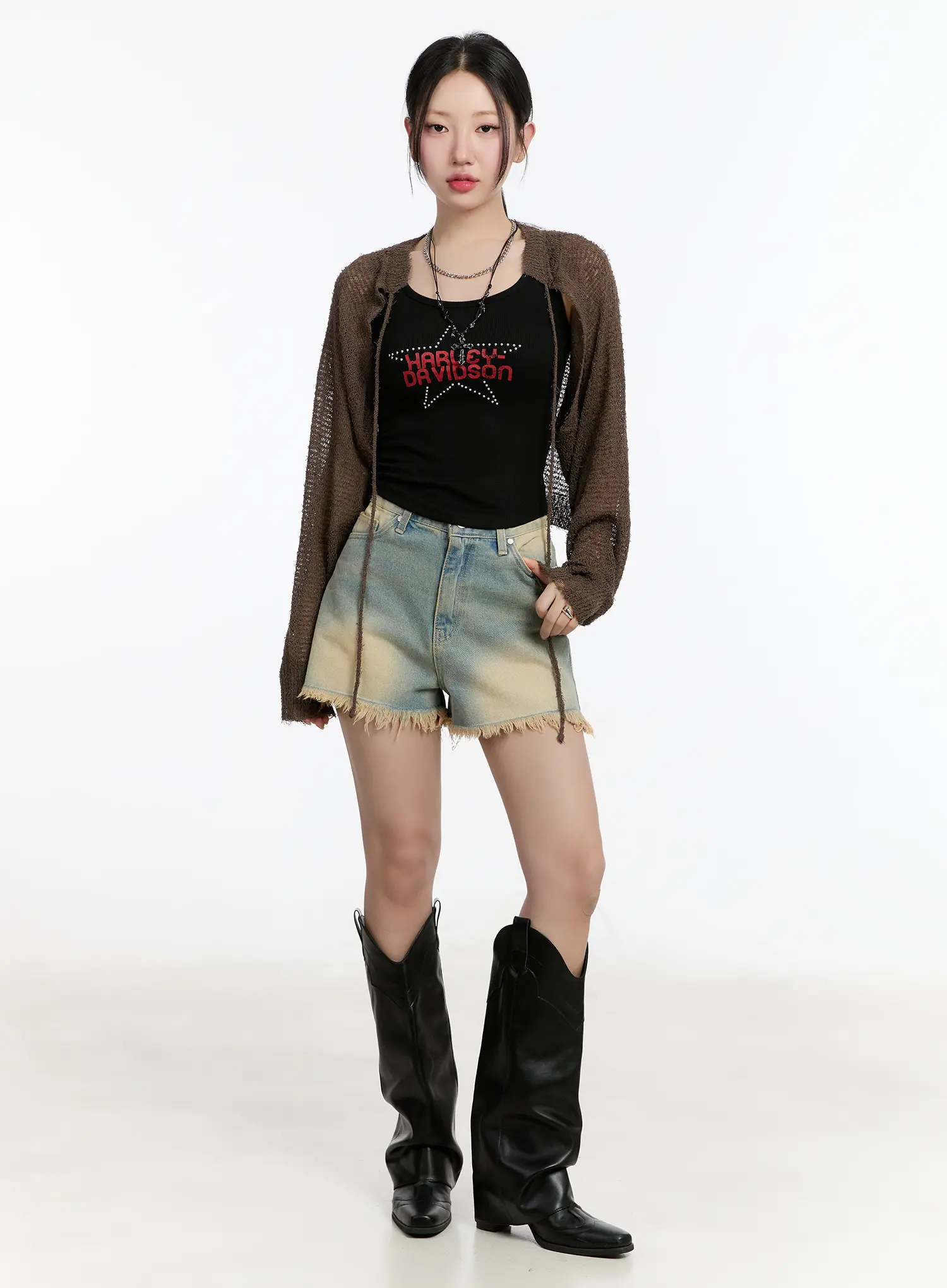 Mesh Knit Bolero Jacket CM511 - Image 5