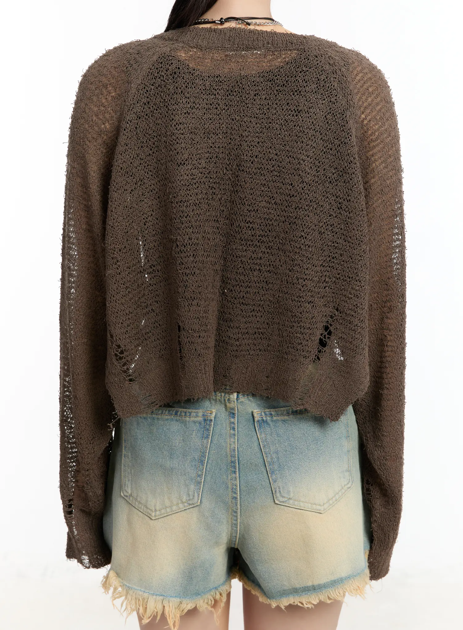 Mesh Knit Bolero Jacket CM511 - Image 9