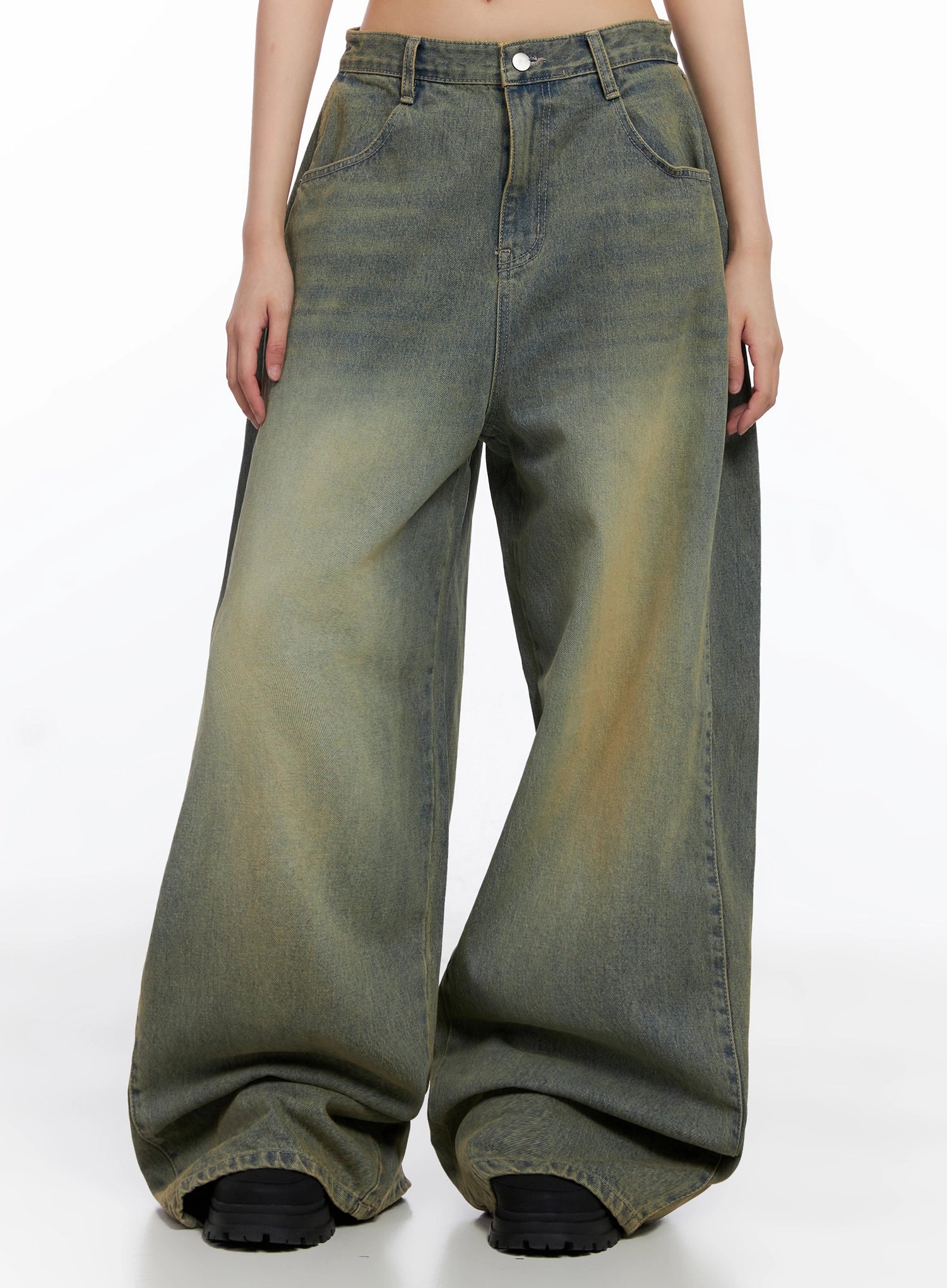 Milana Vintage Washed Baggy Jeans IS525 - Image 6