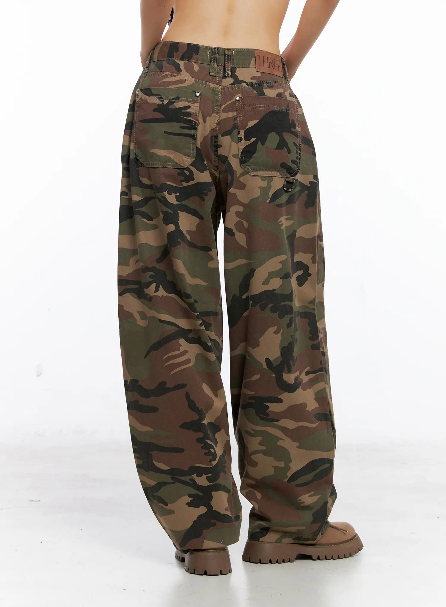 Military Wide-Leg Cotton Pants CS511 - Image 4