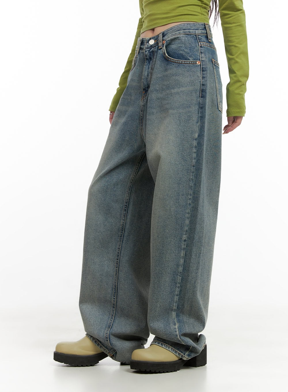 Millie Washed Baggy Jeans CG421 - Image 3