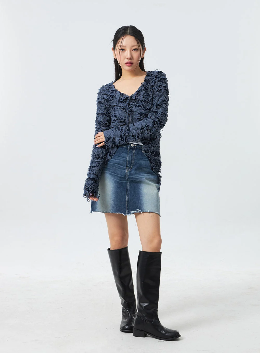Mini Denim Skirt CM329 - Image 4