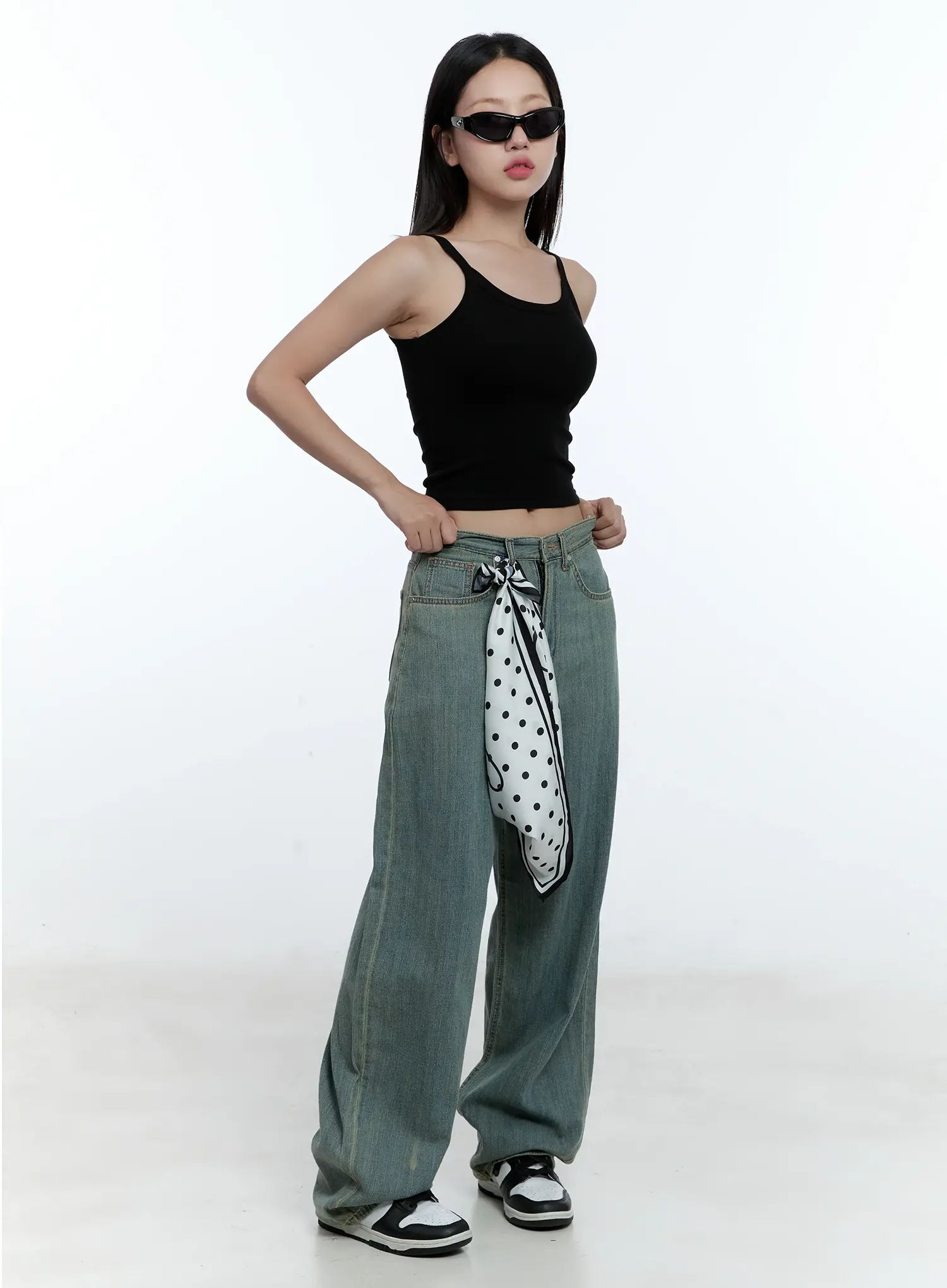 Minna Washed Baggy Jeans CU526 - Image 2