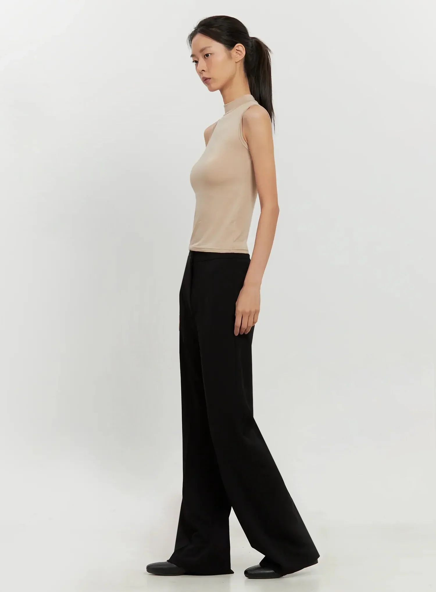 Mock Neck Sleeveless Top IL528 - Image 14