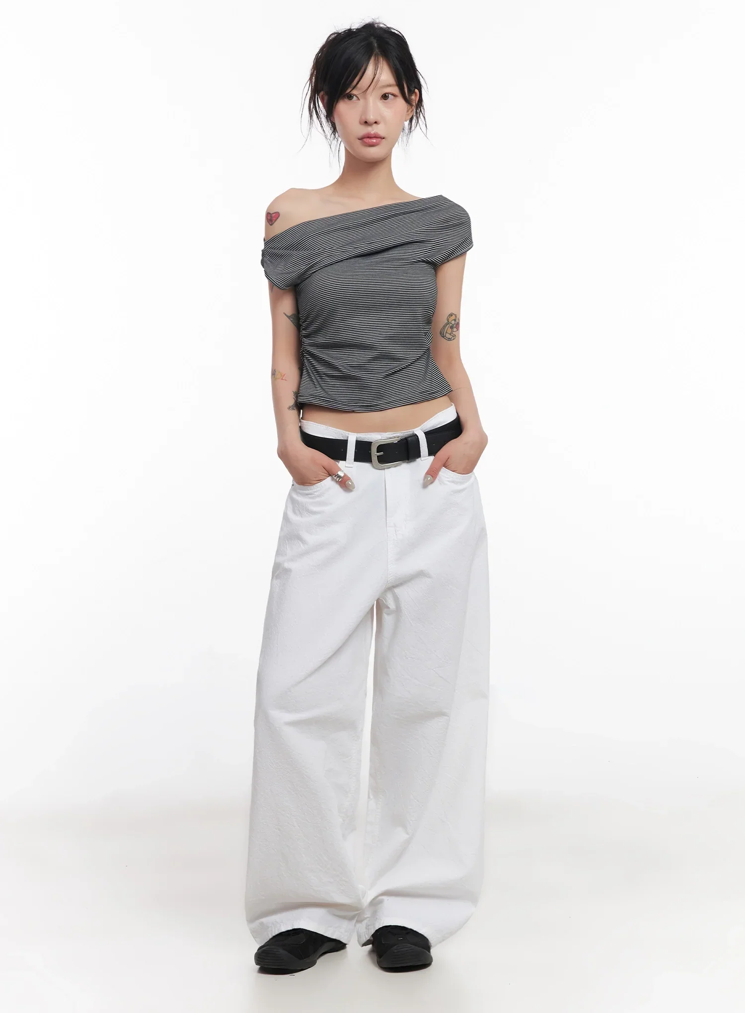 Modern Faux Leather Belt  IC503 - Image 5