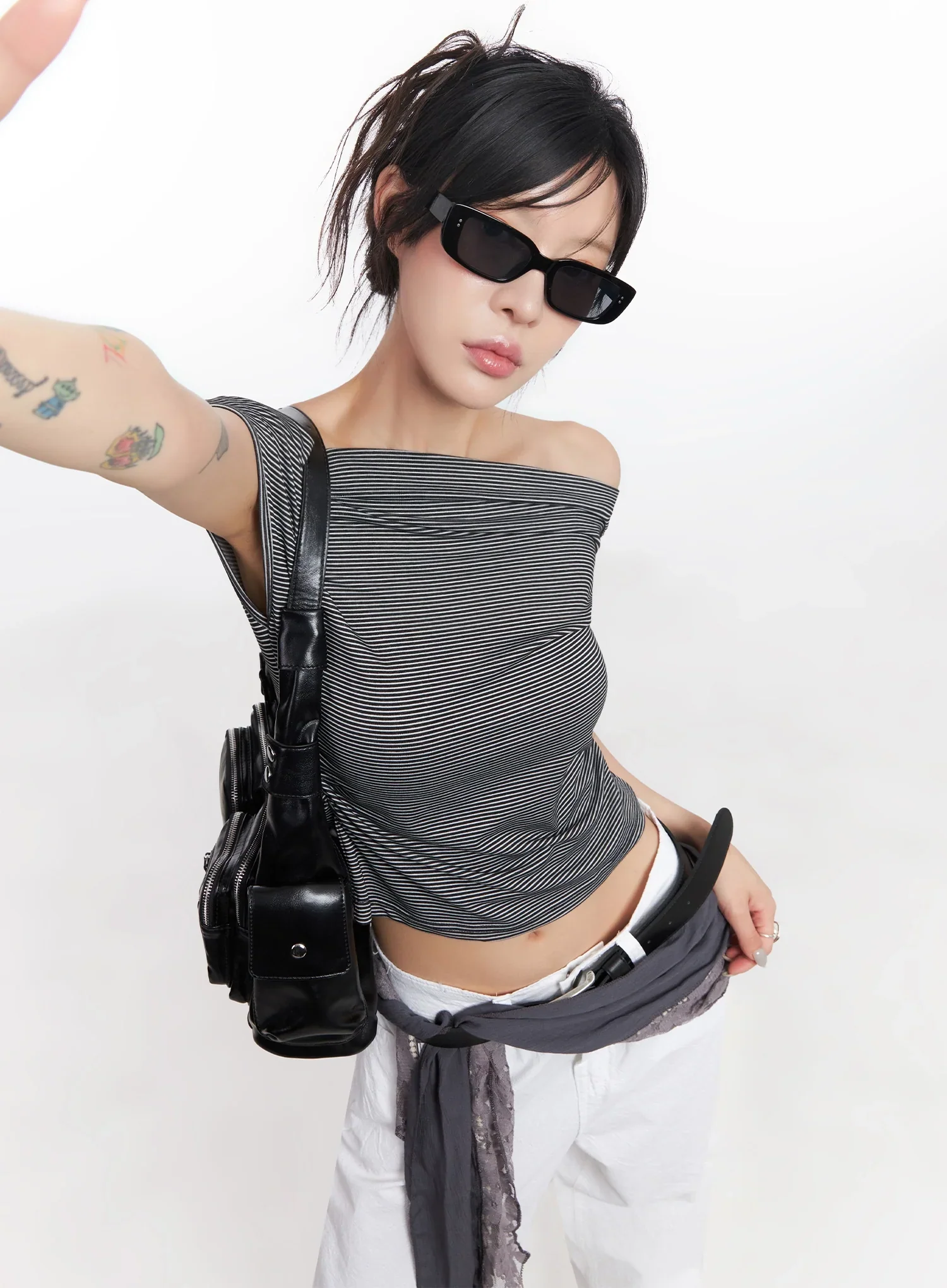 Modern Faux Leather Belt  IC503 - Image 7