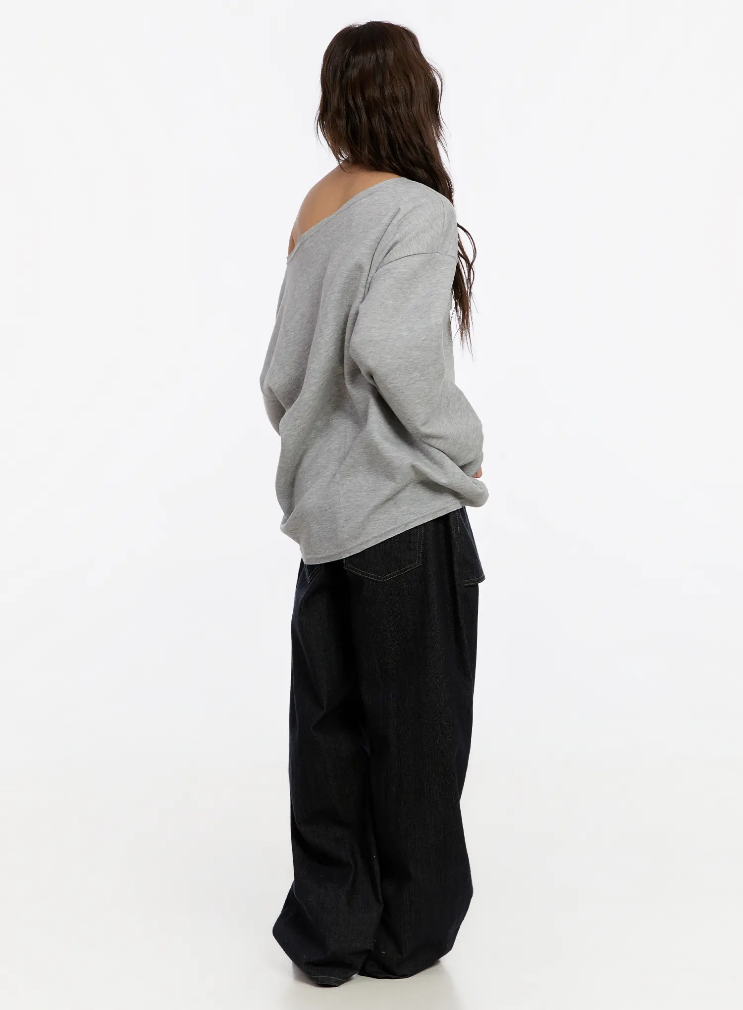 Momo Non-Fade Pocket Wide Jeans CN527 - Image 7