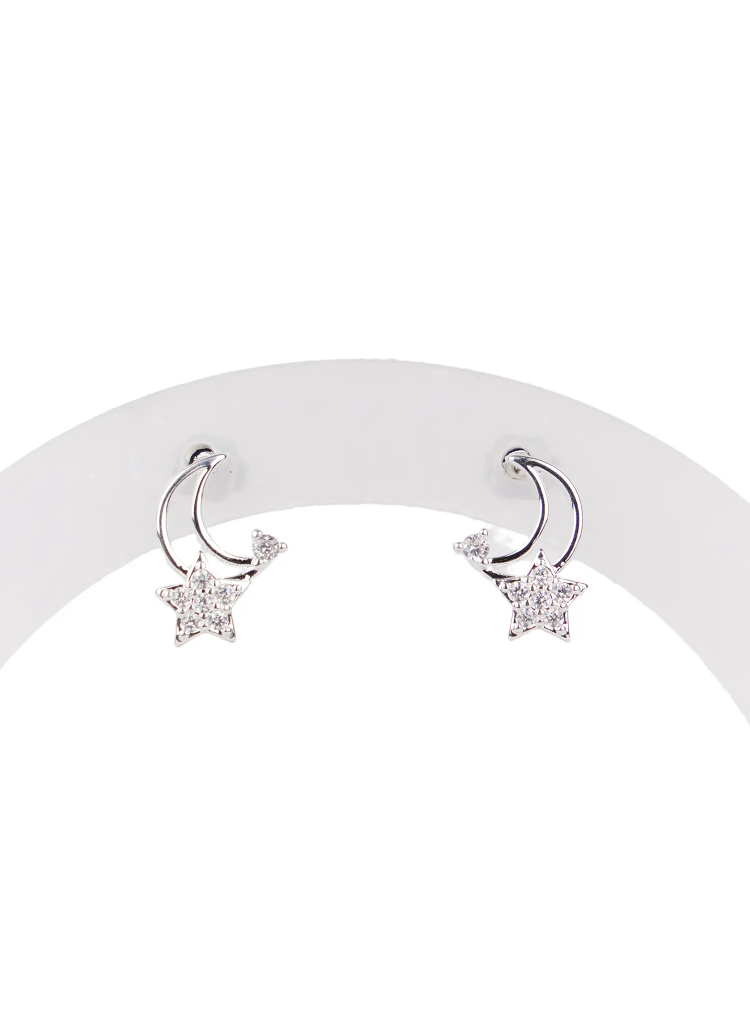 Moon & Star Stud Earrings CD514 - Image 5
