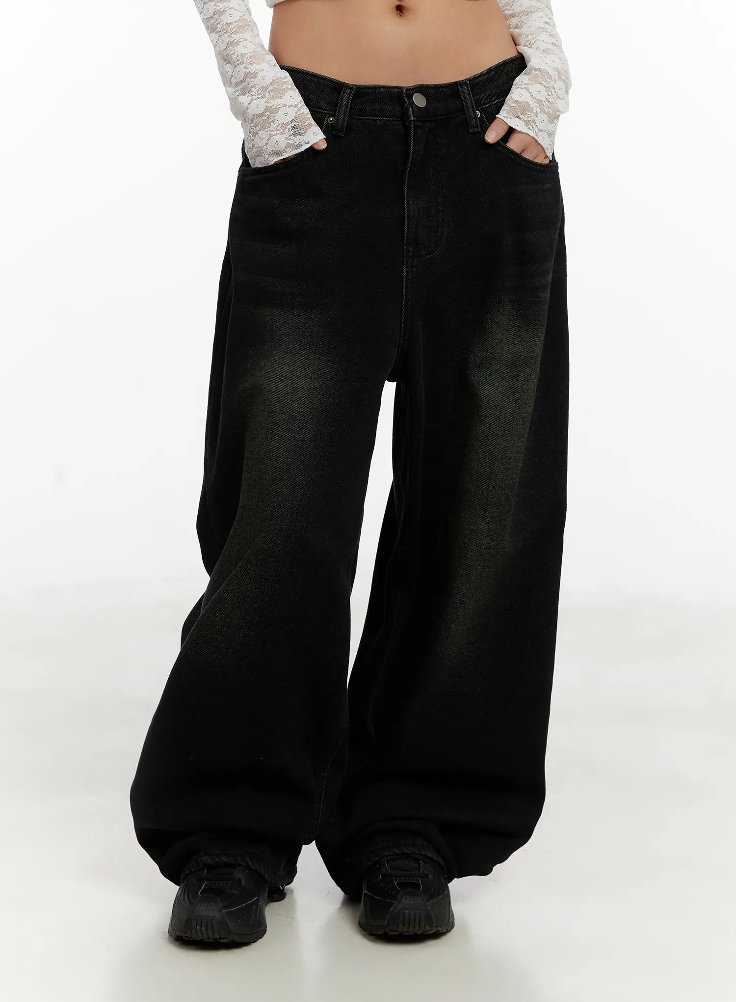 Myla Dark Wash Wide-Leg Jeans CD512 - Image 10