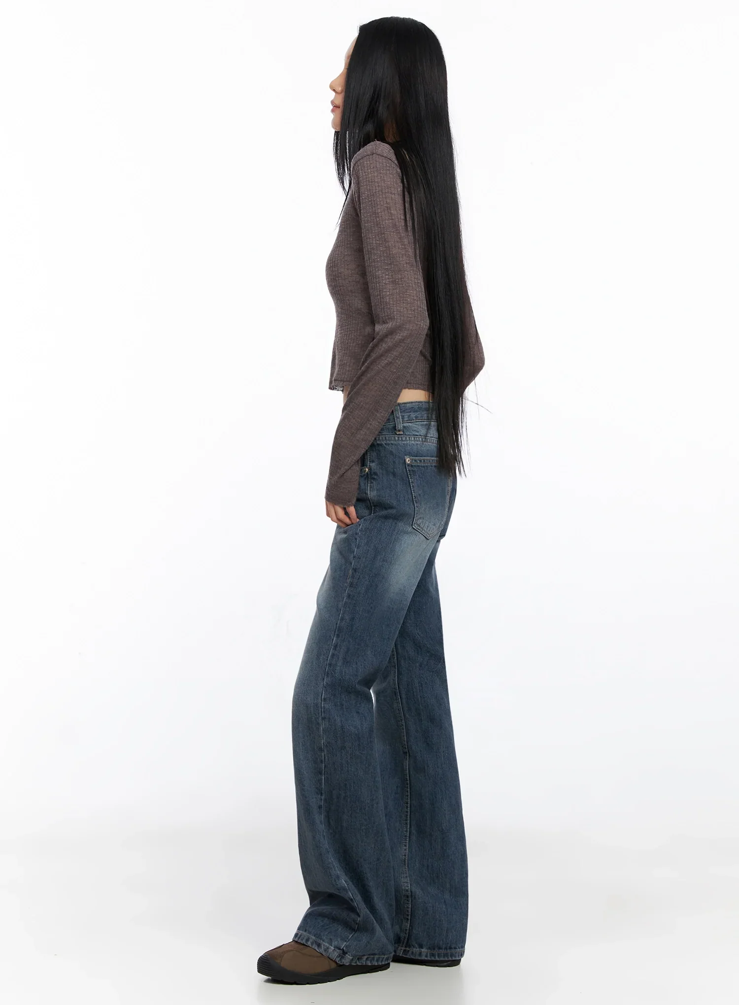 Myra Washed Bootcut Jeans IO516 - Image 8