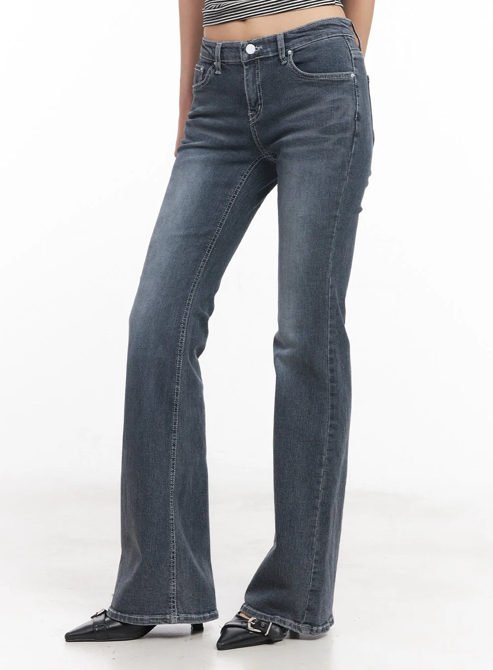 Nadeline Slim Bootcut Jeans CY528 - Image 10