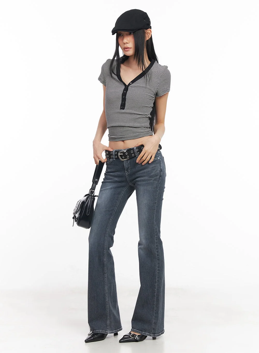 Nadeline Slim Bootcut Jeans CY528 - Image 9