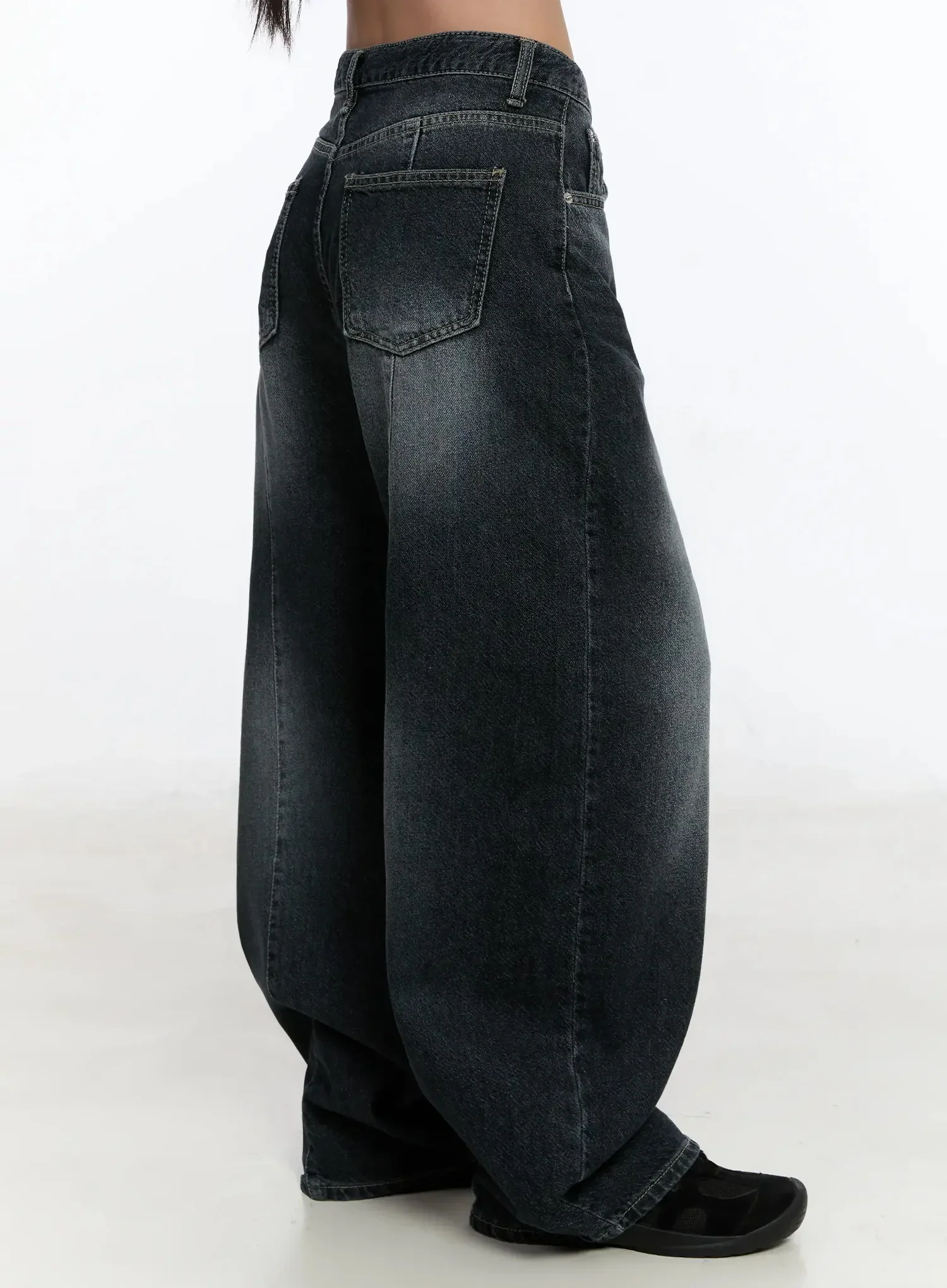 Naeu Dark Washed Wide Jeans IM509 - Image 11