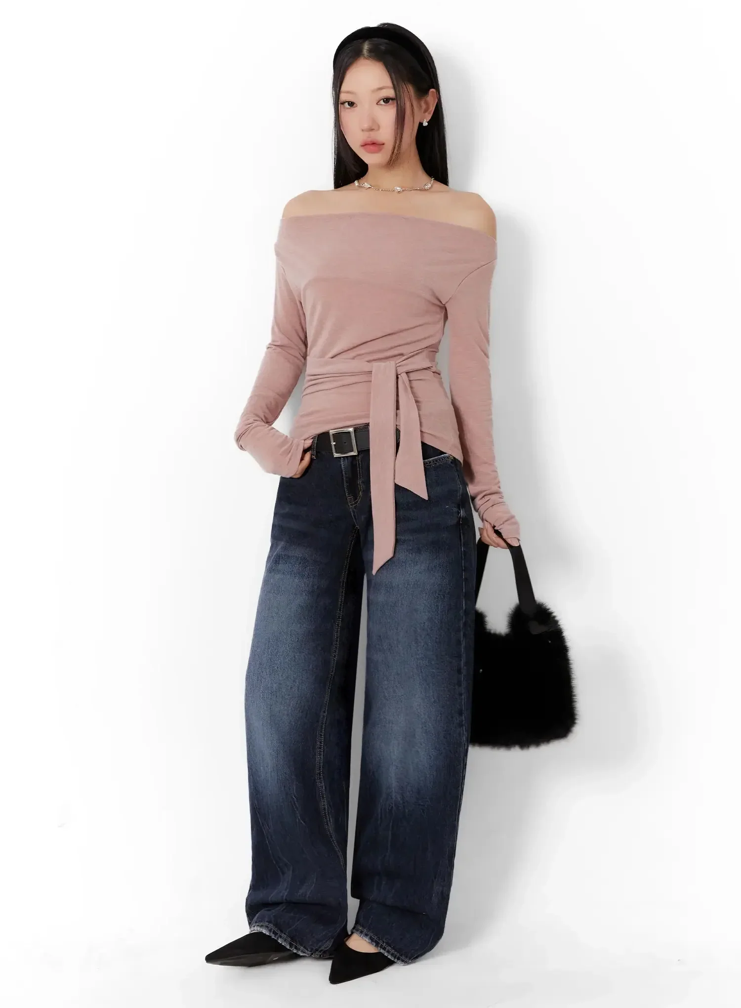 Off-Shoulder Bow Top ID525 - Image 3