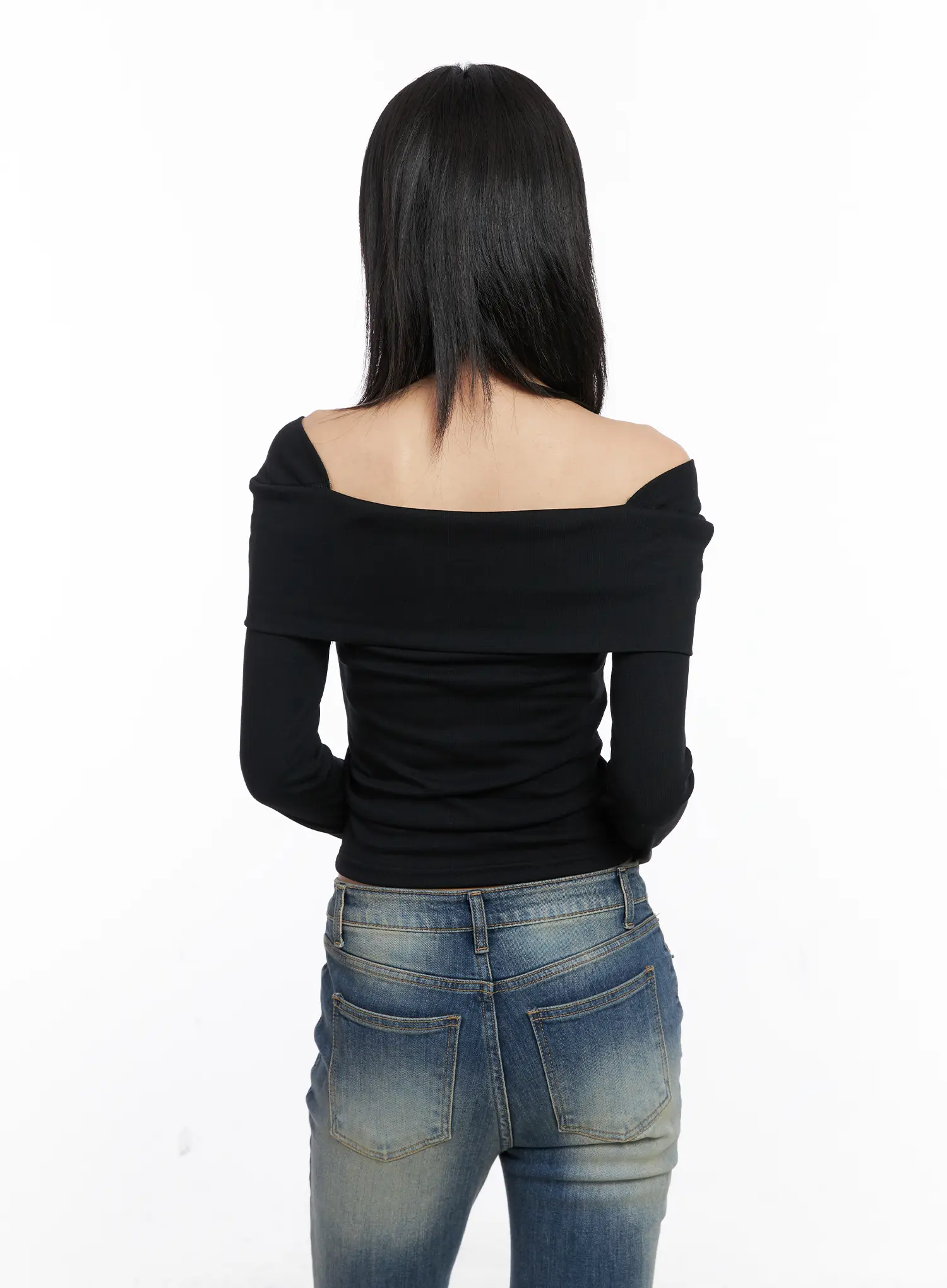 Off-Shoulder Crop Long Sleeve CC1809 - Image 6