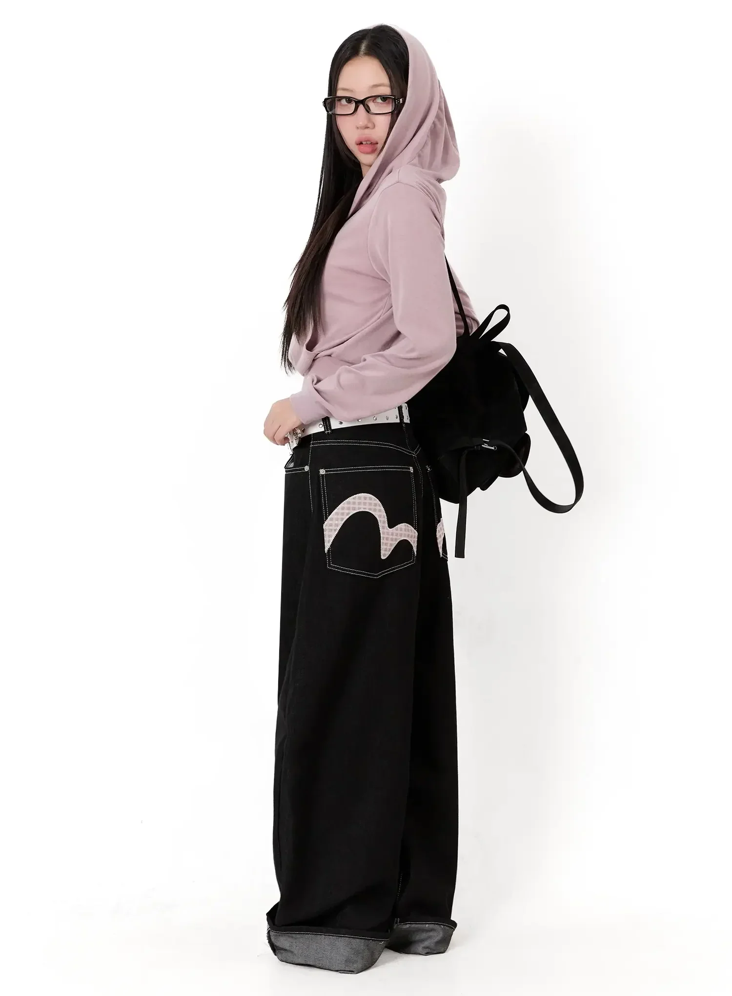 Off-Shoulder Hooded Sweatshirt IM513 - Image 5