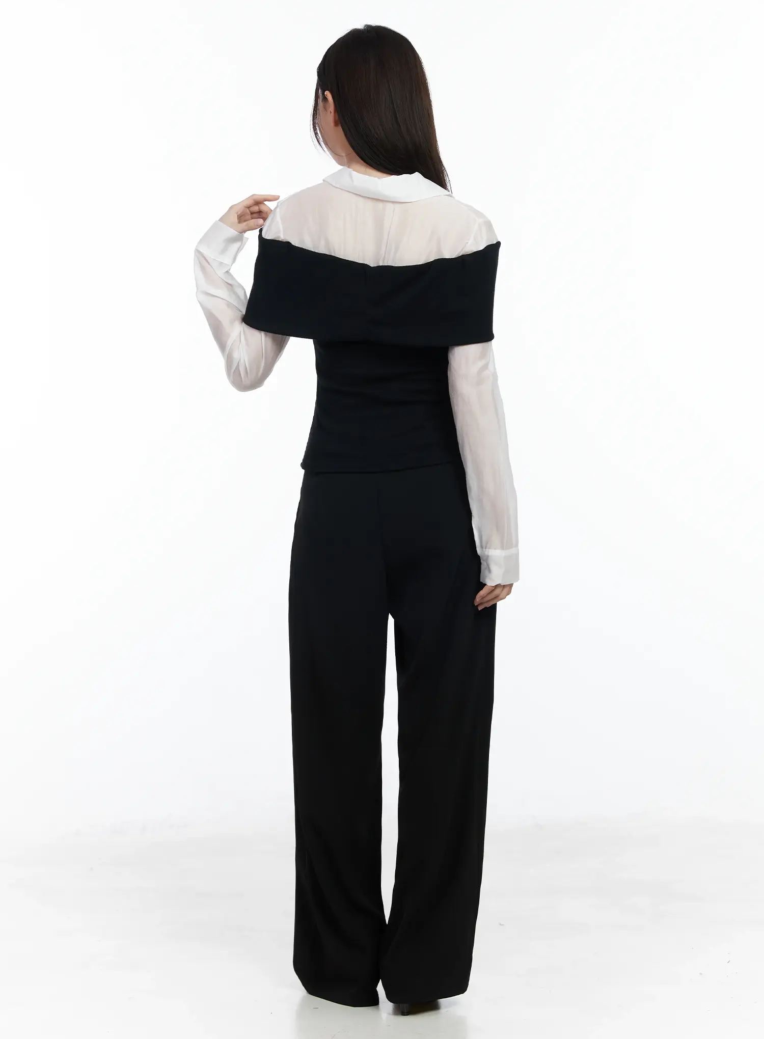 Off-Shoulder Knit Top IF520 - Image 5