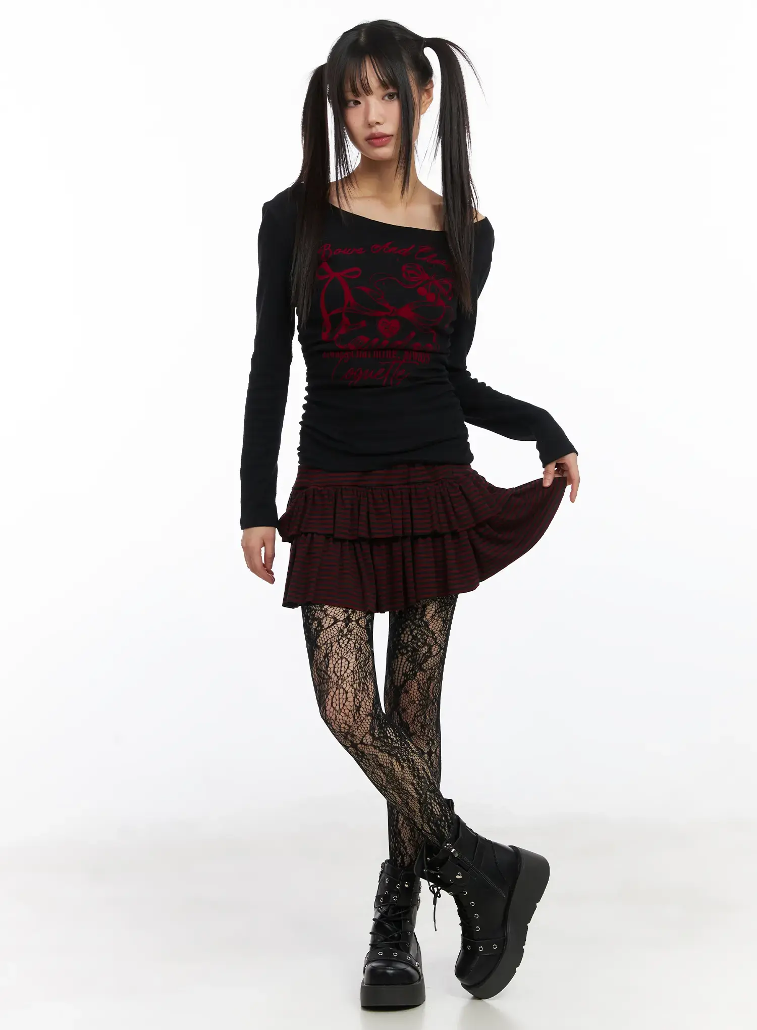 Off-Shoulder Long Sleeve Top CD519 - Image 3