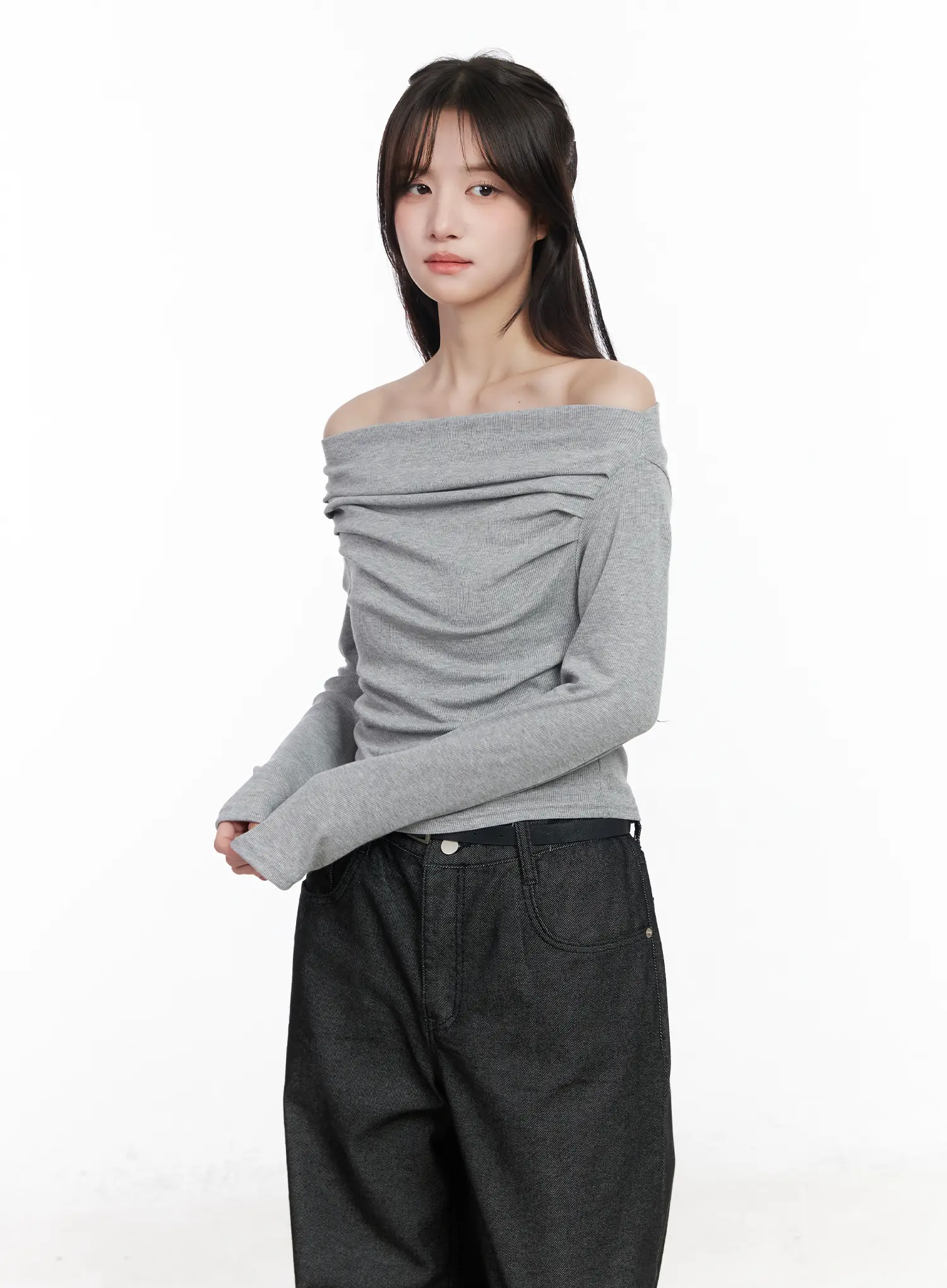 Off-Shoulder Long Sleeve Top CM531 - Image 7