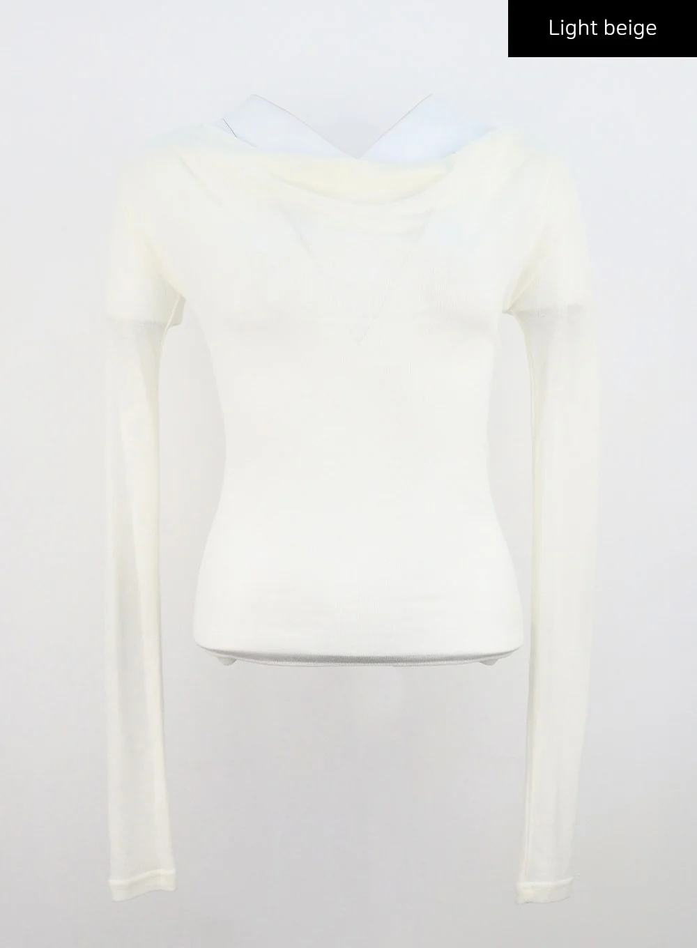 Off-Shoulder Mesh Top CU320 - Image 14