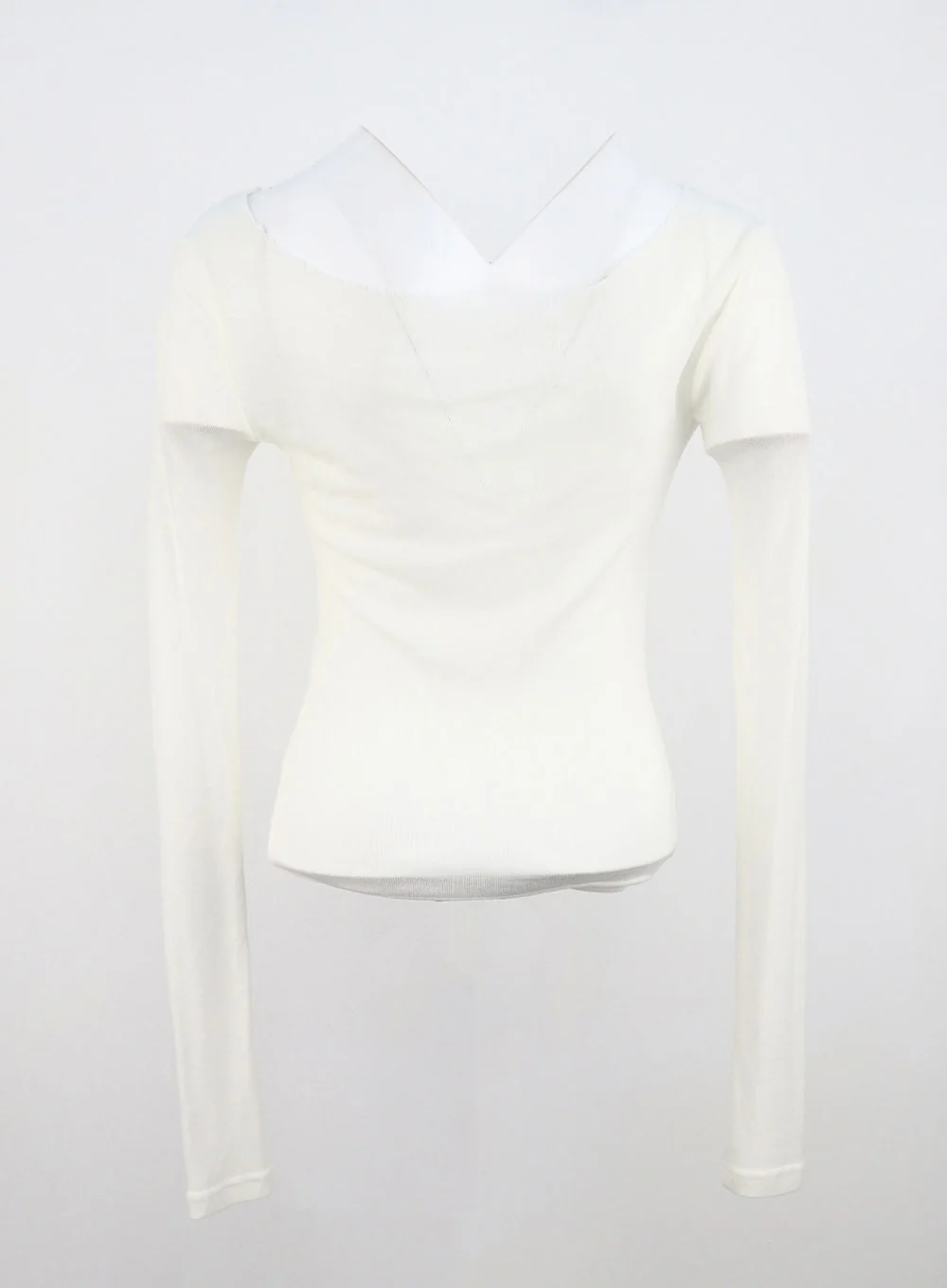 Off-Shoulder Mesh Top CU320 - Image 15