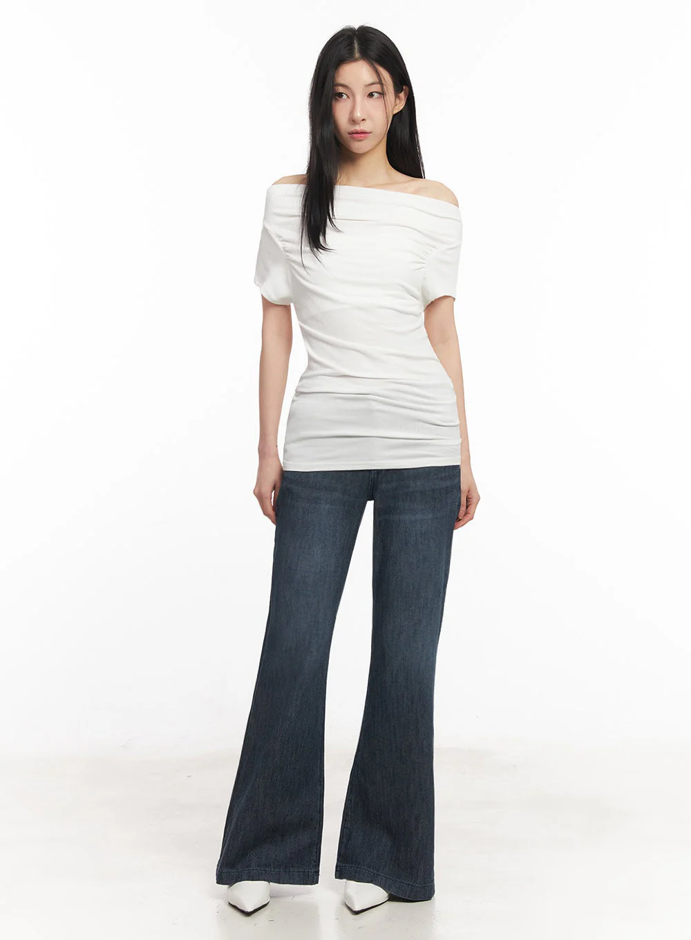 Off-Shoulder Slim-Fit Mini Dress IU509 - Image 11