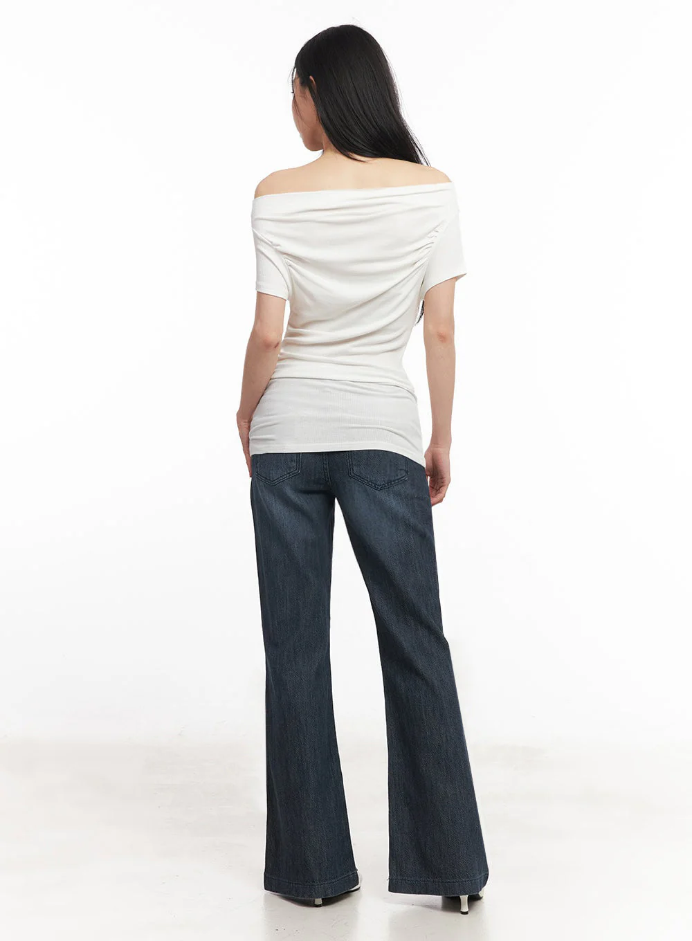 Off-Shoulder Slim-Fit Mini Dress IU509 - Image 13