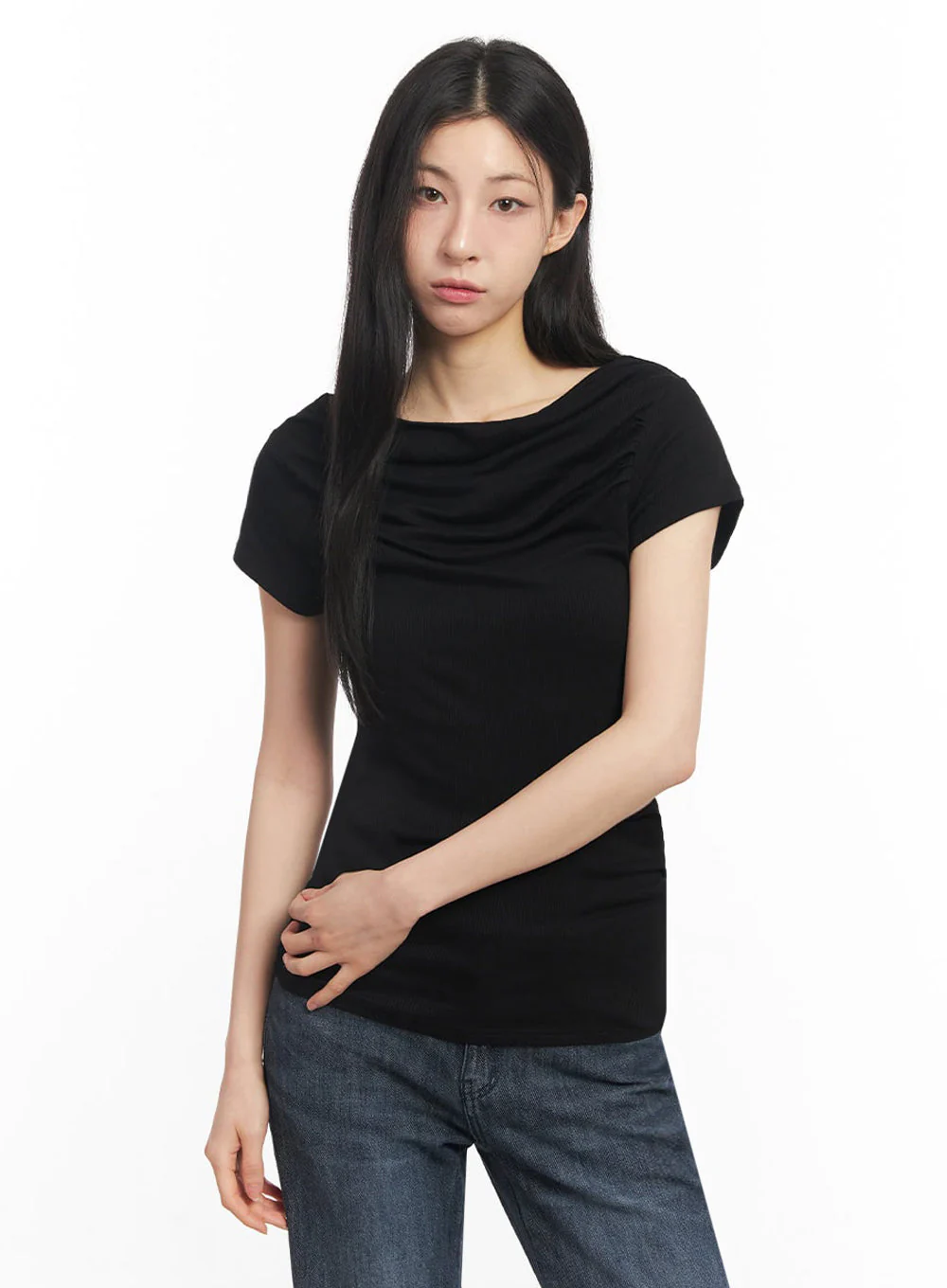 Off-Shoulder Slim-Fit Mini Dress IU509 - Image 17