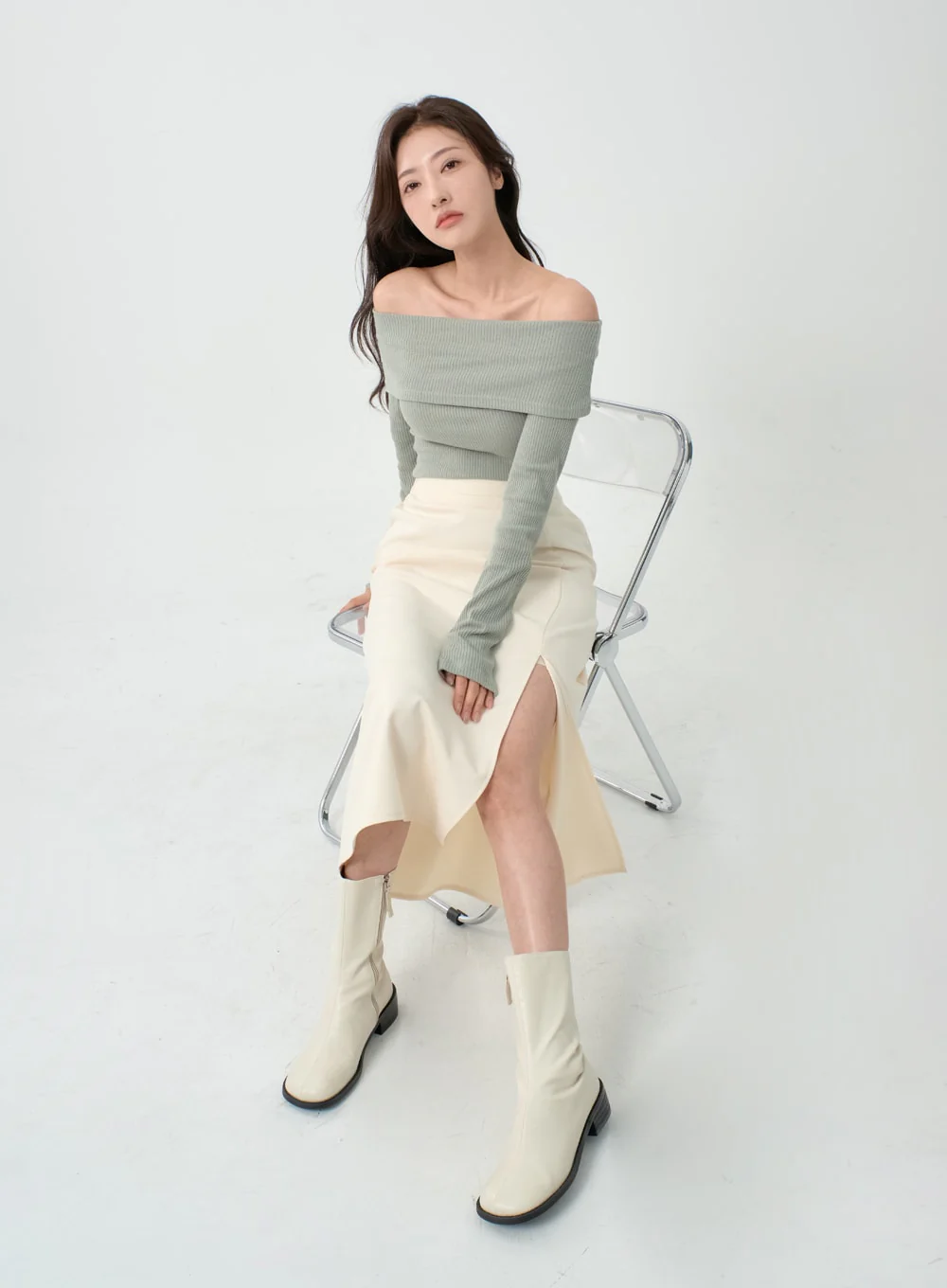 Off Shoulder T-Shirt IO07 - Image 3