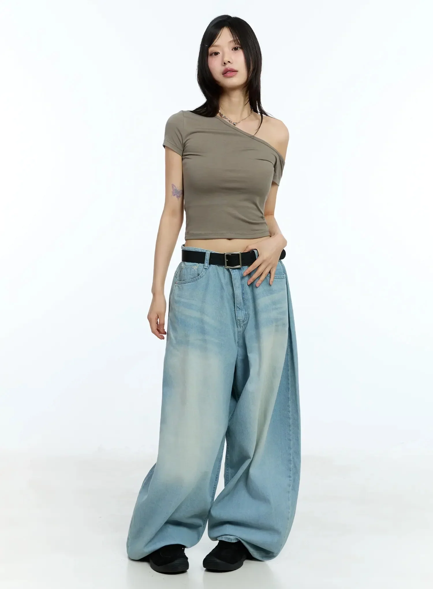 One-Shoulder Crop Top IU524 - Image 11