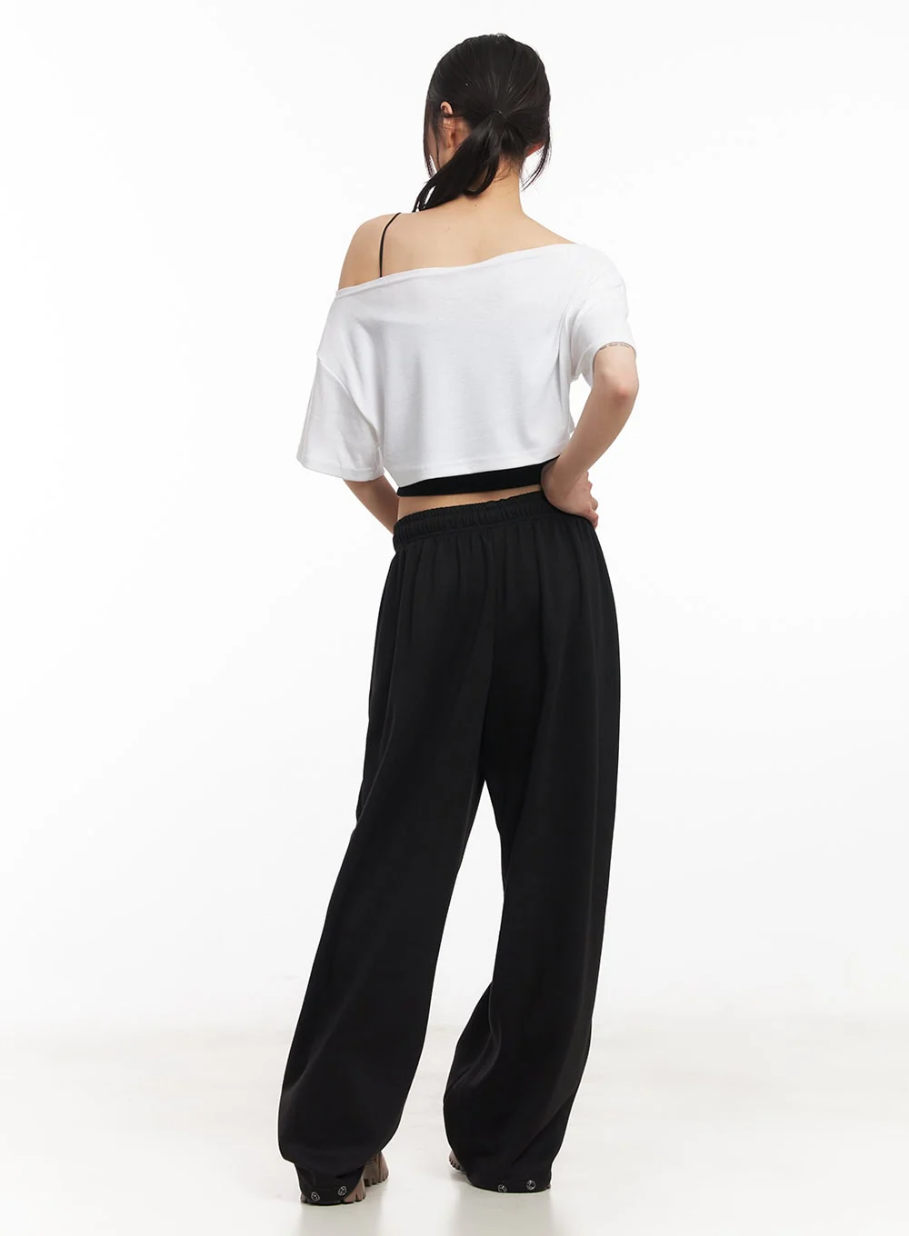 One-Shoulder Leopard Graphic Crop Top CA523 - Image 7