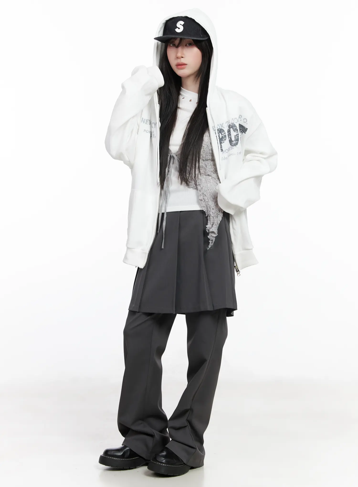 One-Shoulder Long Sleeve Top CF523 - Image 6