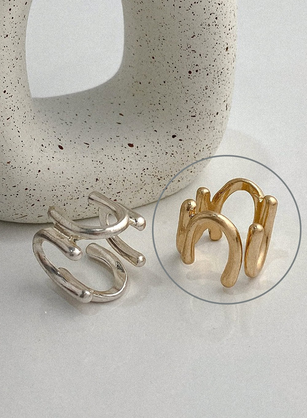 Orwell Bold Curve Ring IA524 - Image 6