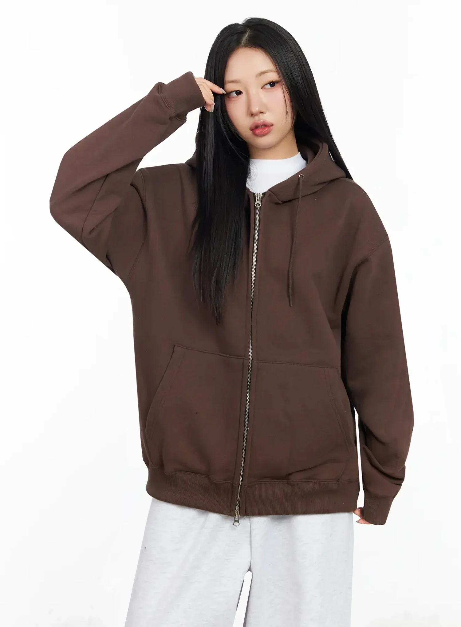 Oversized Basic Hoodie IA507 - Image 2
