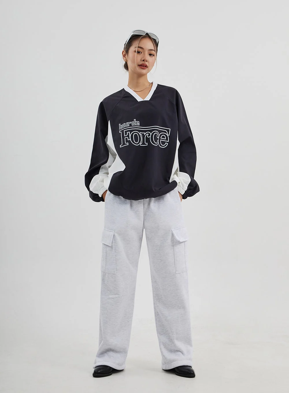 Oversized Drawstring Graphic Tee Unisex CJ313 - Image 4