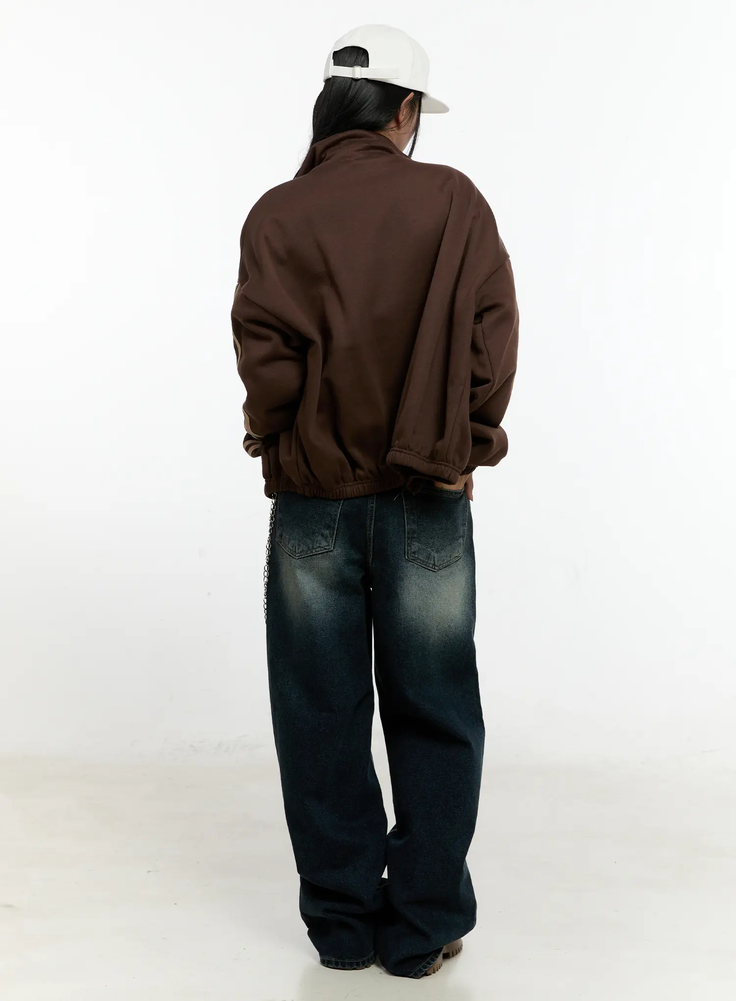 Oversized Fleece Track Jacket CN505 - Image 5