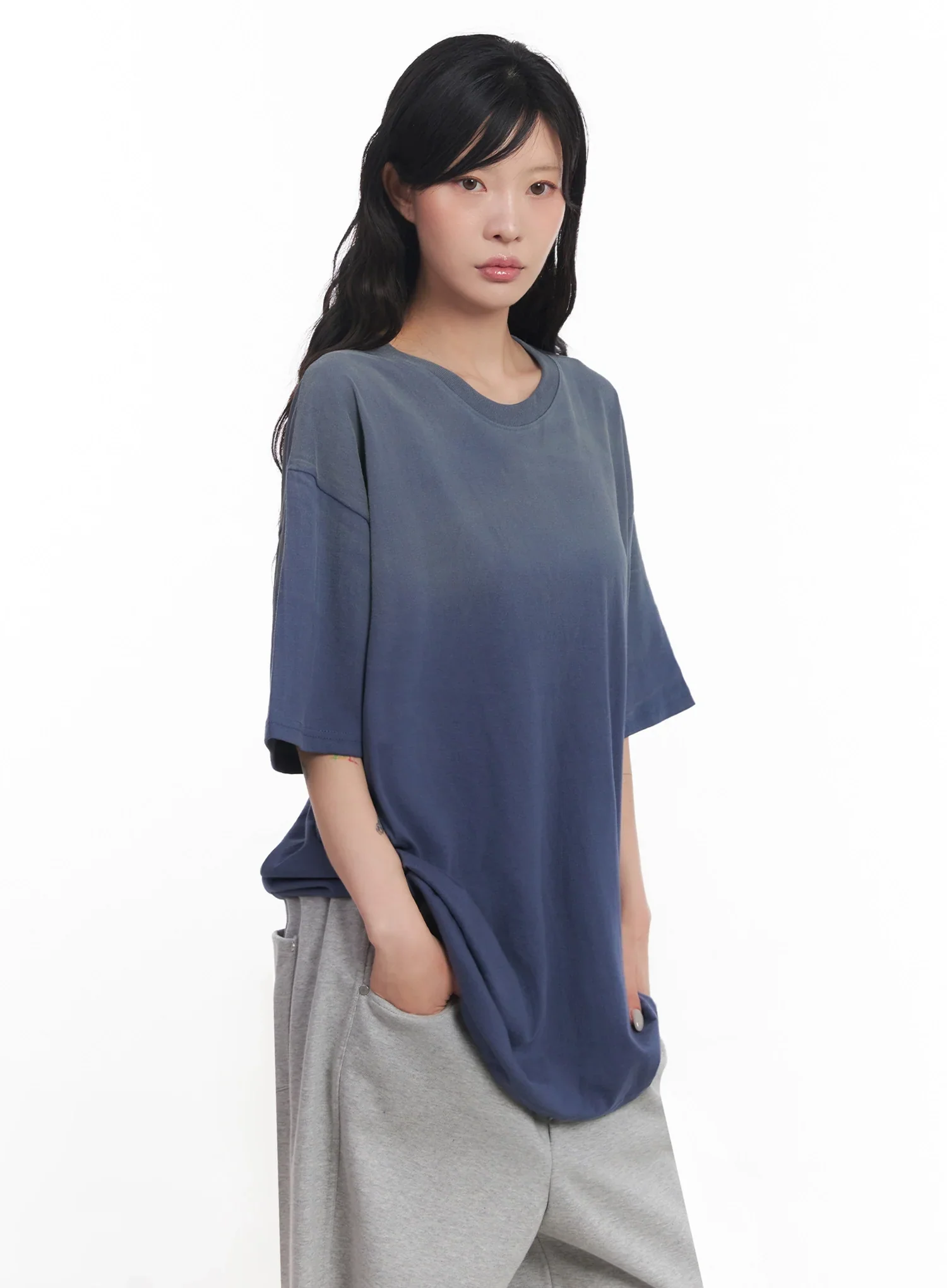 Oversized Gradient Fade T-Shirt IC503 - Image 9
