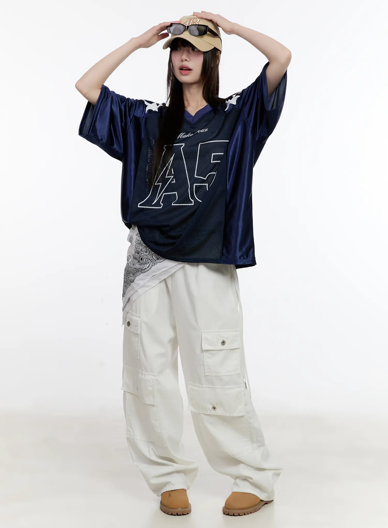 Oversized Graphic Jersey Top CL507 - Image 11