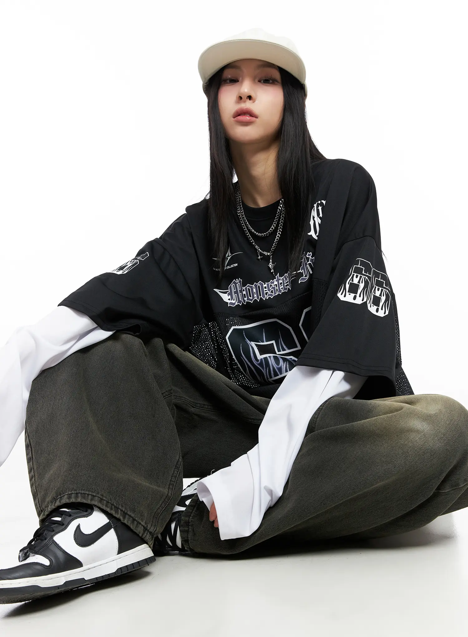 Oversized Graphic Long Sleeve CC1109 - Image 10