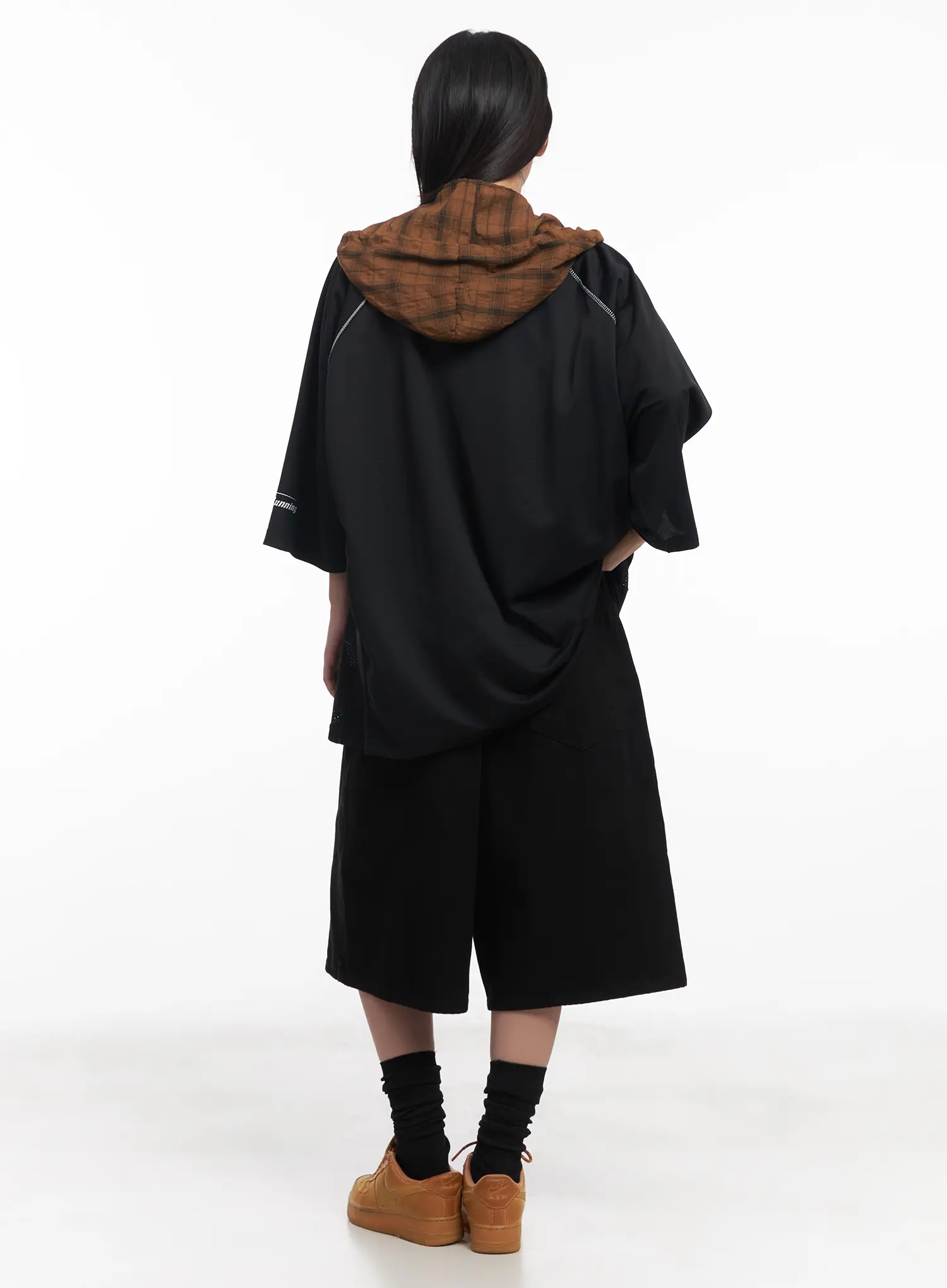 Oversized Graphic V-Neck Jersey CU517 - Image 5