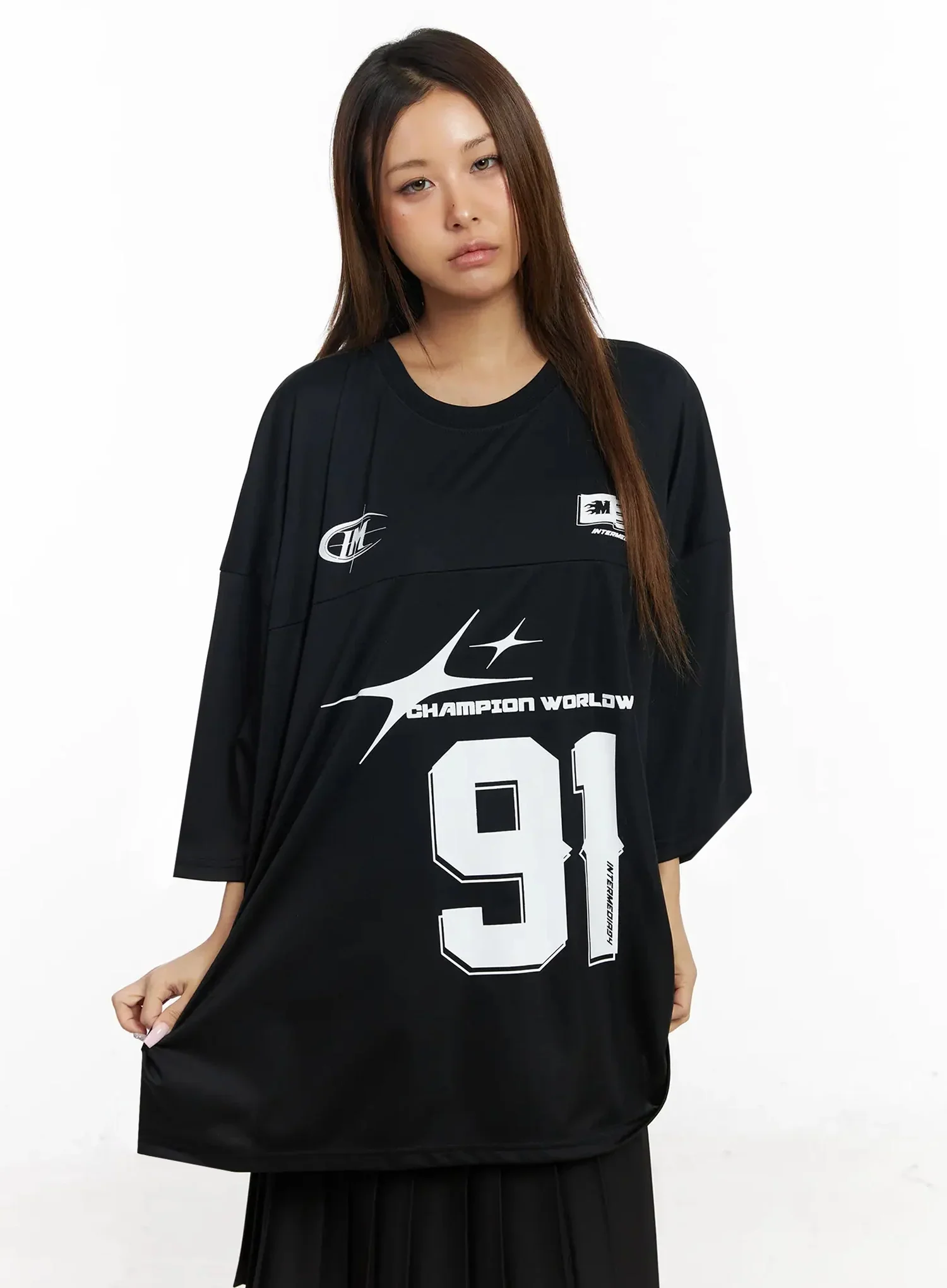 Oversized Jersey Tee IY504 - Image 2