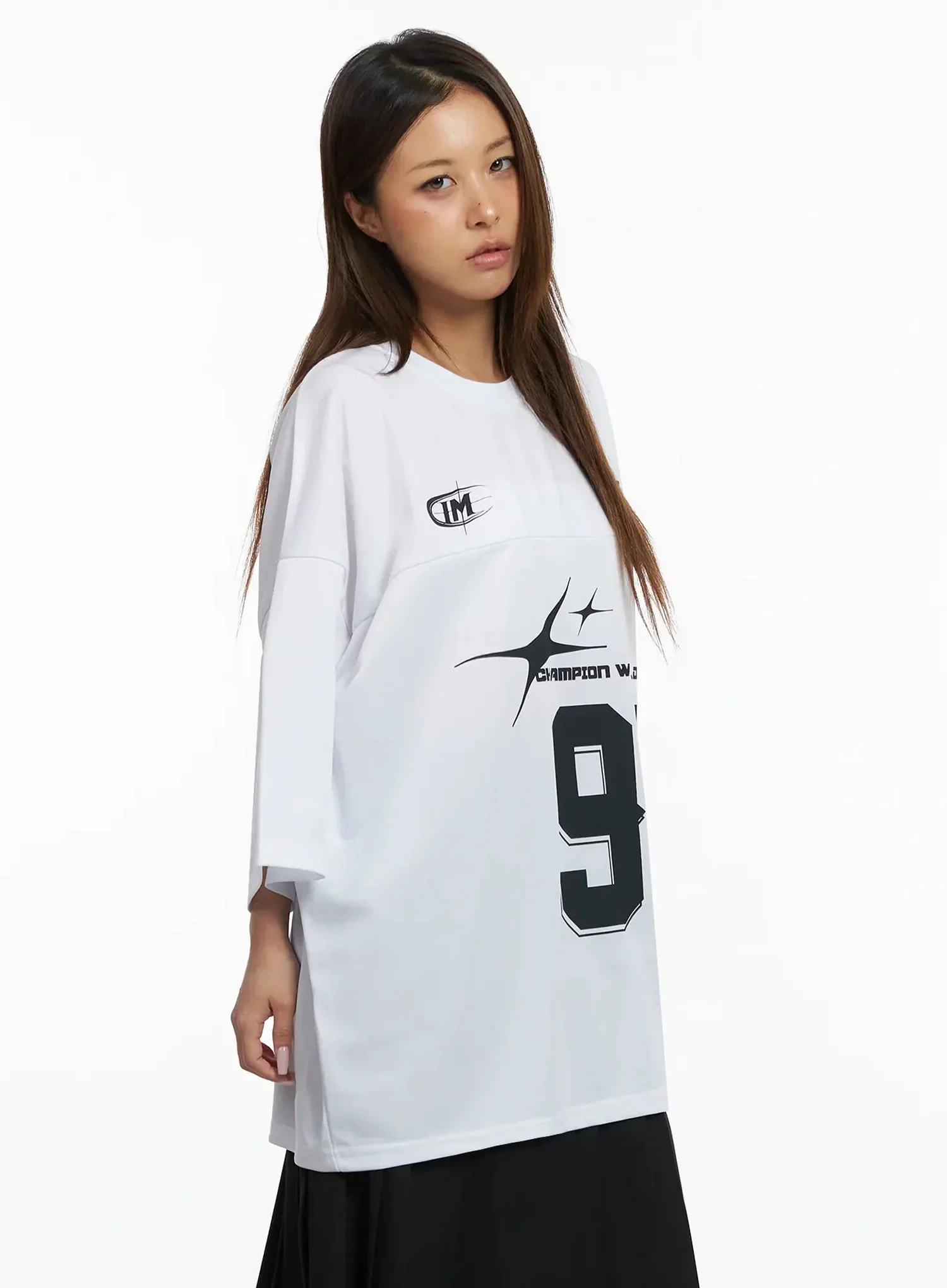 Oversized Jersey Tee IY504 - Image 9