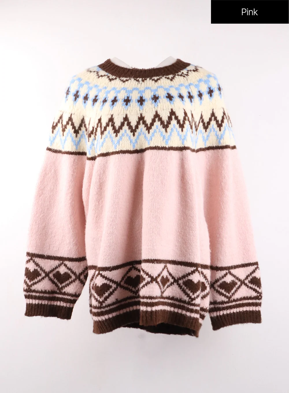 Oversized Knit Sweater OF405 - Image 9
