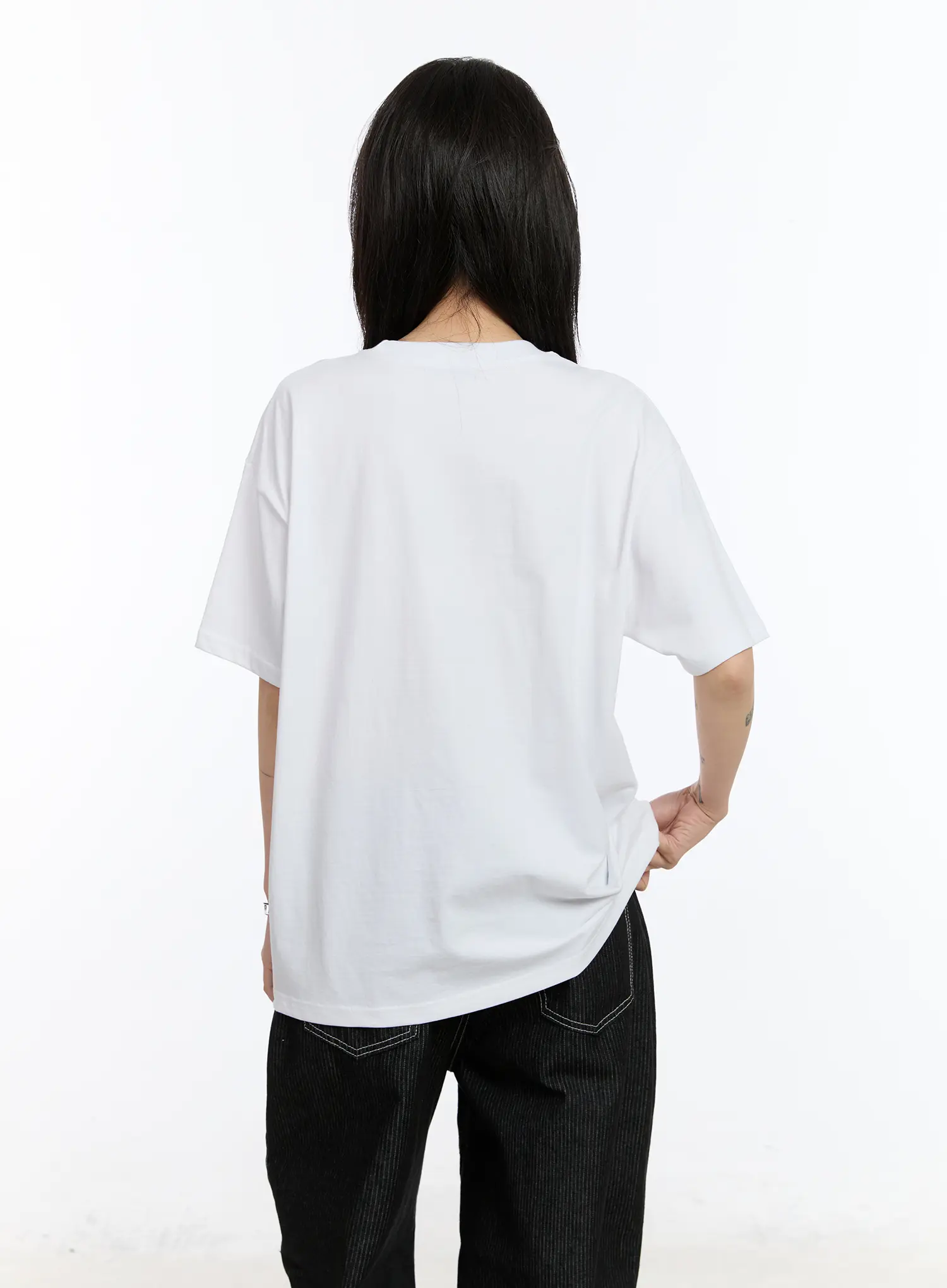 Oversized Lettering T-Shirt CA506 - Image 8