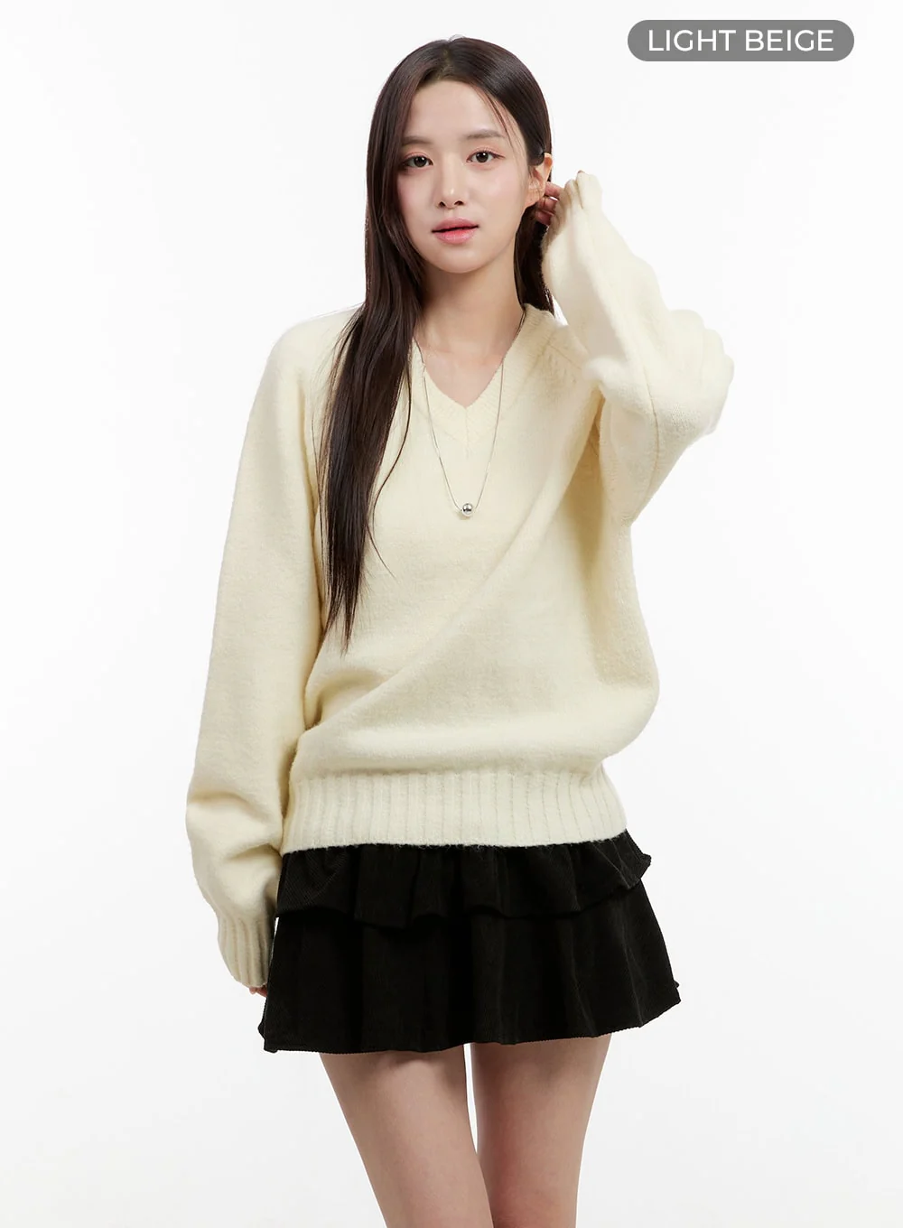 Oversized V-Neck Sweater OG429 - Image 7