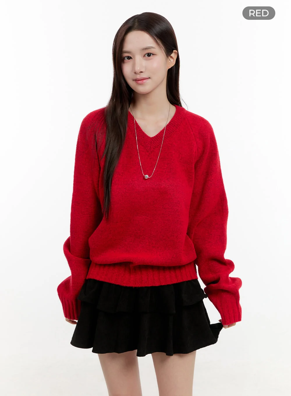Oversized V-Neck Sweater OG429 - Image 9