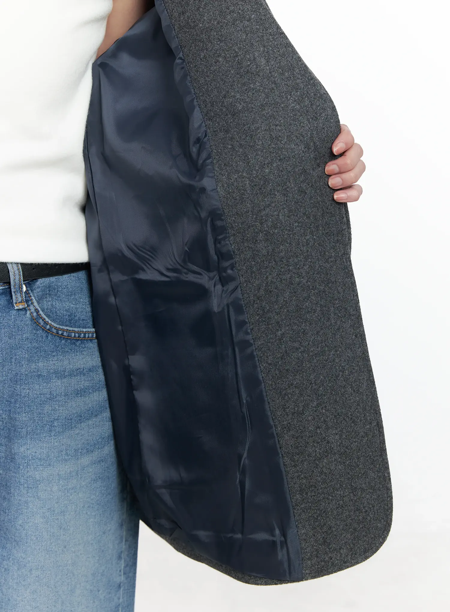 Oversized Wool Blazer IJ529 - Image 5